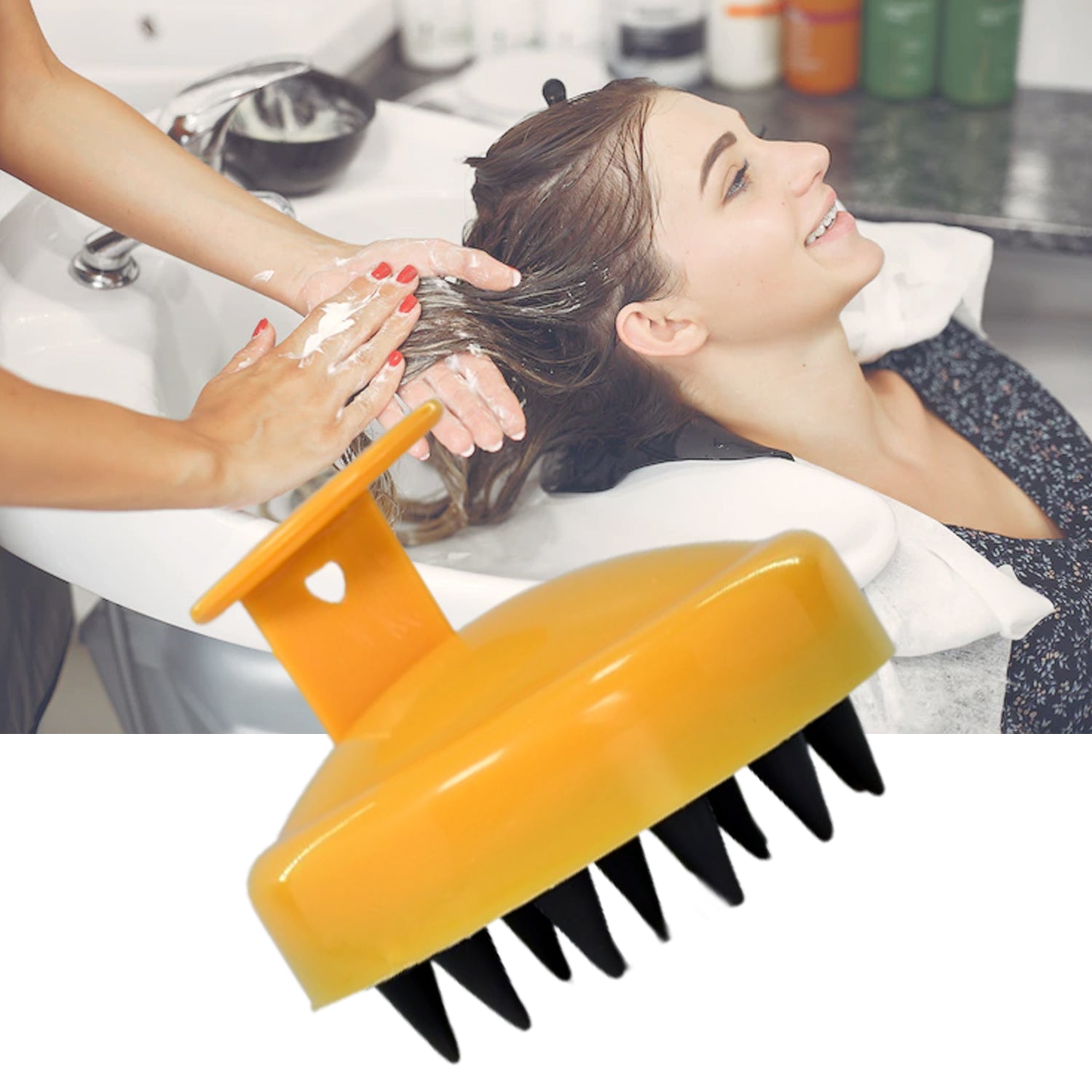 1476L Handheld Scalp Massager Shampoo Brush DeoDap