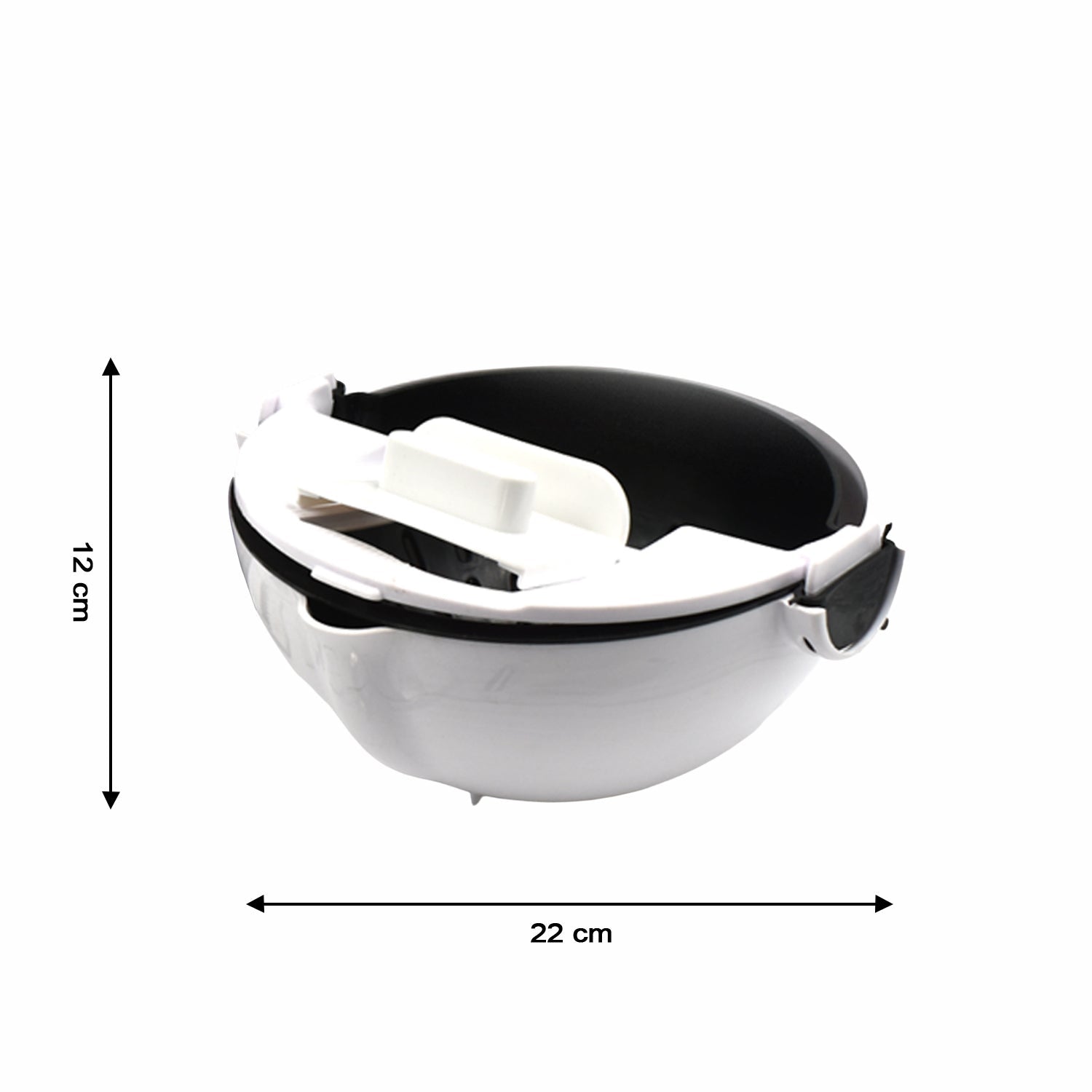 2187B Premium Portable 7 in 1 Multifunction Magic Rotate Vegetable Cutter/Chopper/Slicer/Shredder with Drain Basket with various Dicing Blades freeshipping - DeoDap