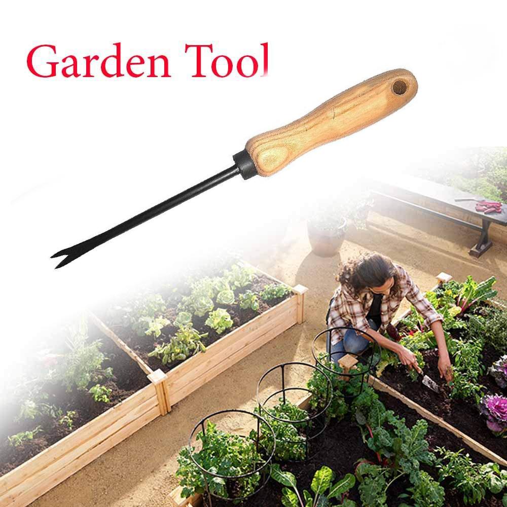 7410 3 Piece Gardening Tool Set Mini Wood Handle Cultivator, Gardening Trowel, Garden Forks - SkyShopy