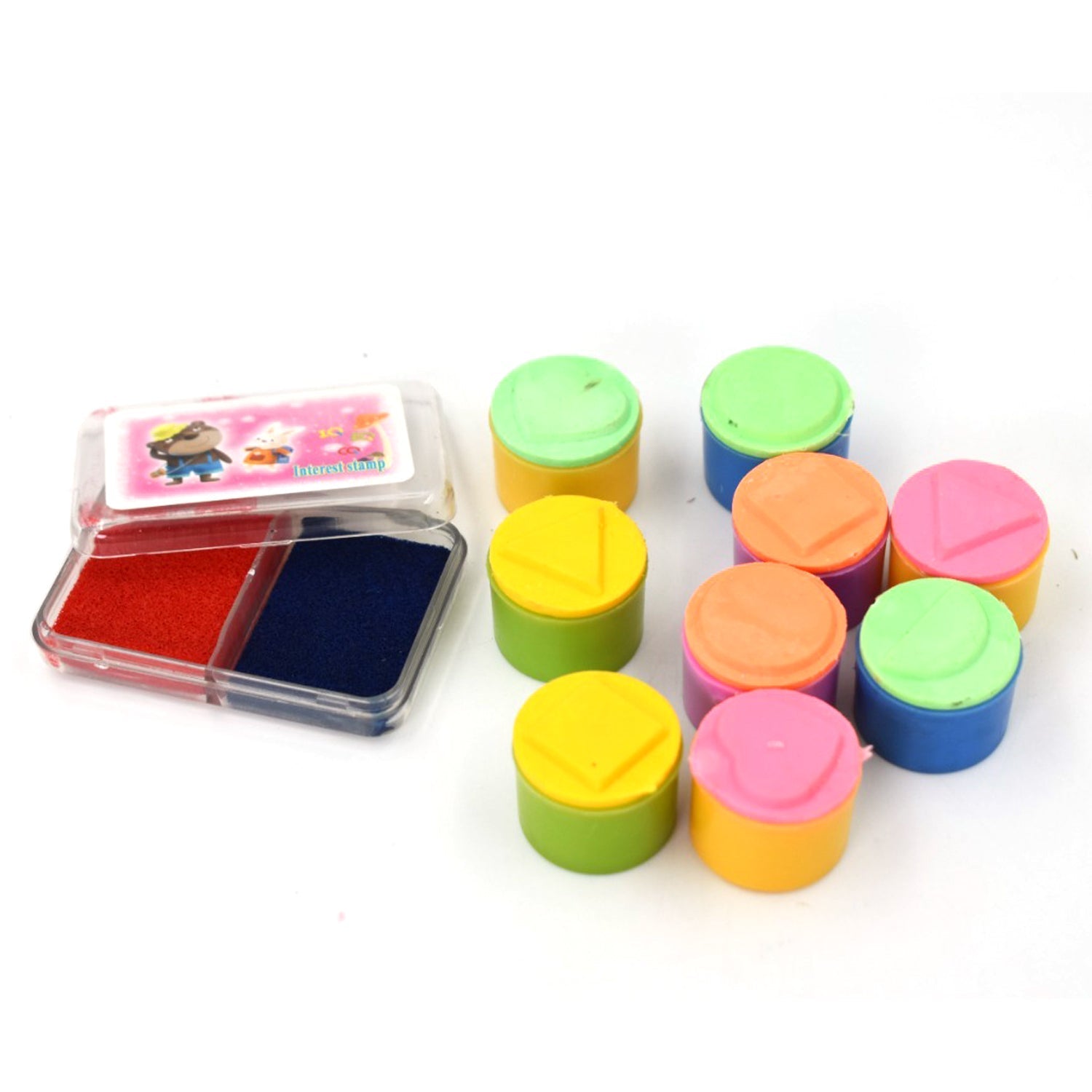 4811 Stamps Eraser 10 pieces for School Craft & Prefect Gift for Teachers, Parents and Students (Multicolor) freeshipping - DeoDap