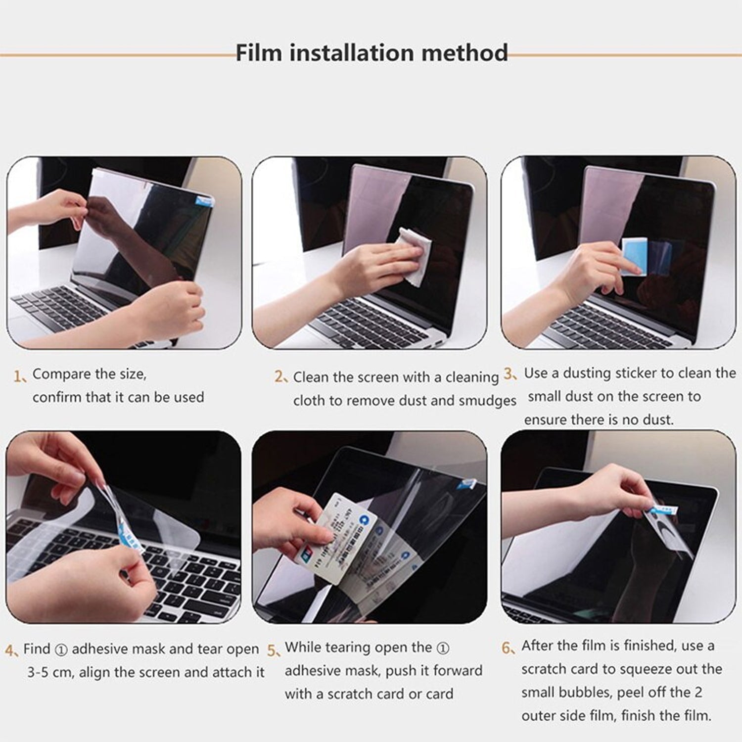 6949A  LAPTOP SCREEN PROTECTOR FOR 35CMX20CM DISPLAYS- ANTI BLUE LIGHT EYE PROTECTION FILTER FILM, ACRYLIC HANG ANTI-SCRATCH PROTECTOR PANEL, RELIEVE EYE FATIGUE, PROTECT EYESIGHT (35CMX20CM)