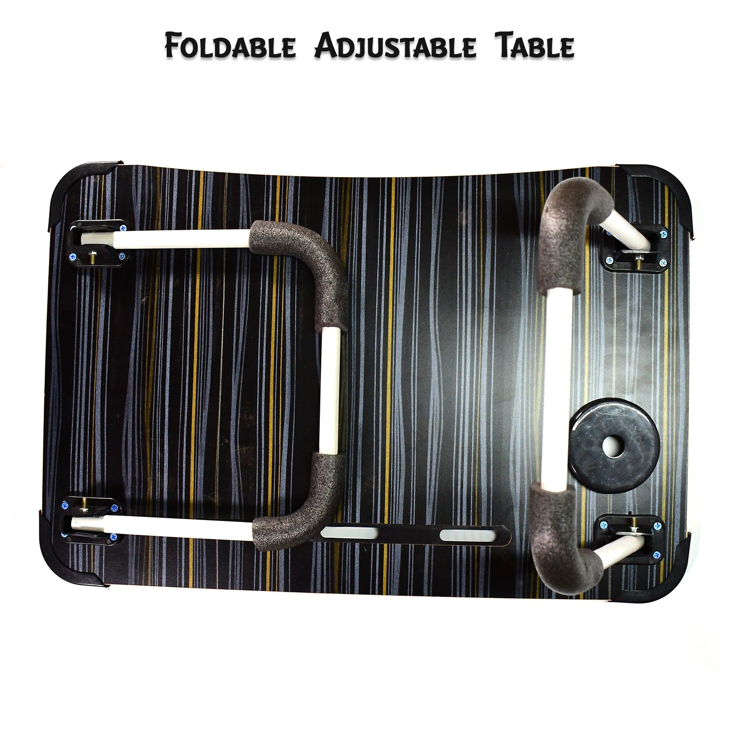 4990 Laptop Table Foldable Portable Notebook Bed Lap Desk Tray Stand Reading Holder with Coffee Cup Slot for Breakfast, Reading & Movie Watching. DeoDap