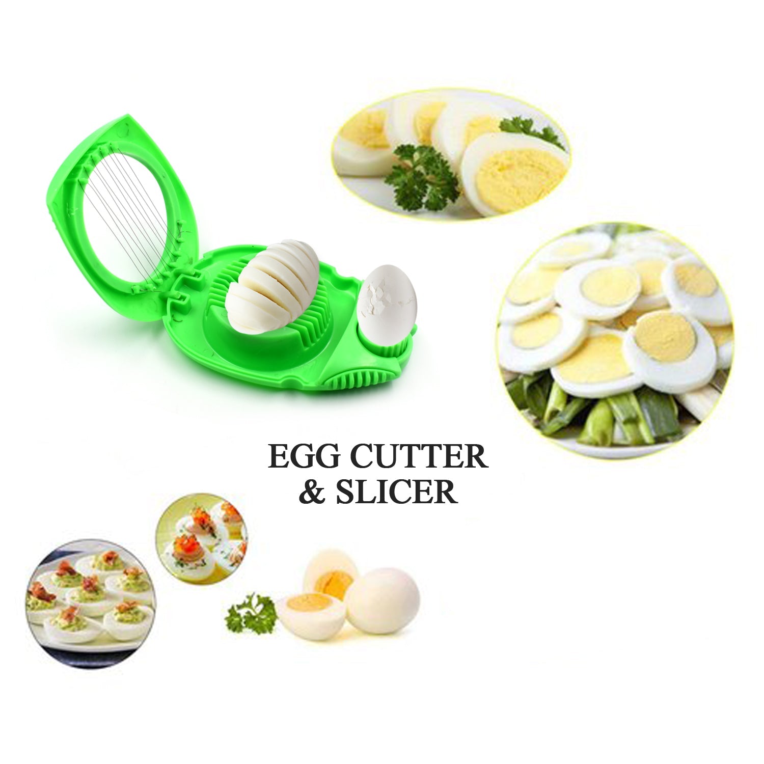 2697 2 in 1 Egg Opener Cutter used in all kinds of household and official places specially, for cutting and slicing of eggs etc. freeshipping - DeoDap