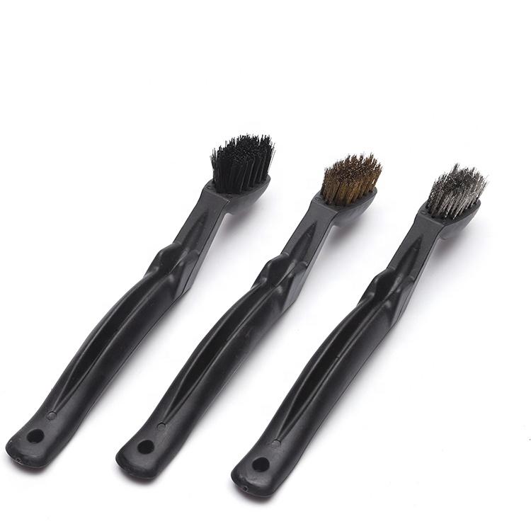 1516 Wire Brush Set Scratch Brush Set for Cleaning Slag Rust and Dust Curved Handle - SkyShopy