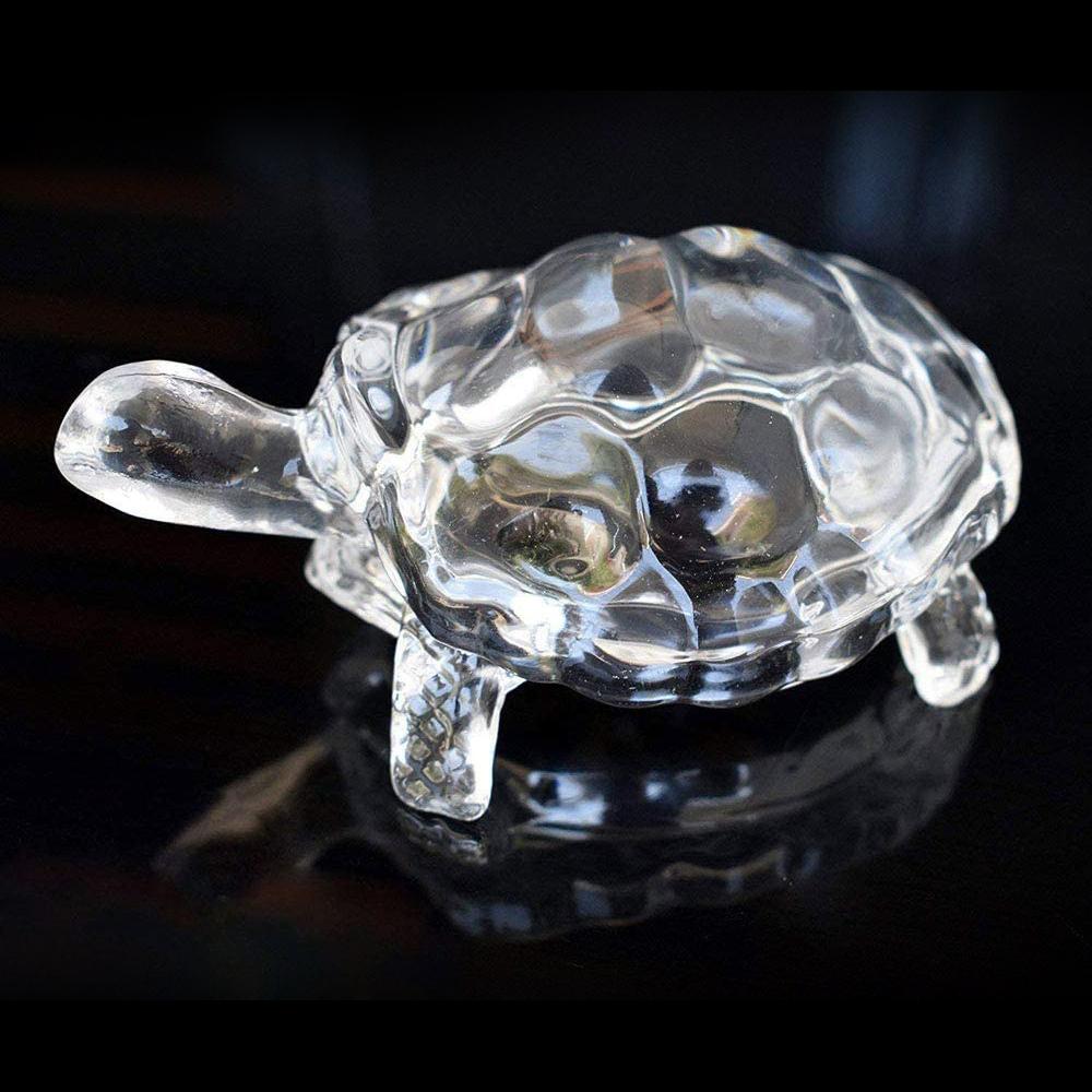 1194 Crystal Glass Turtle-Tortoise for Feng Shui and Vastu - SkyShopy