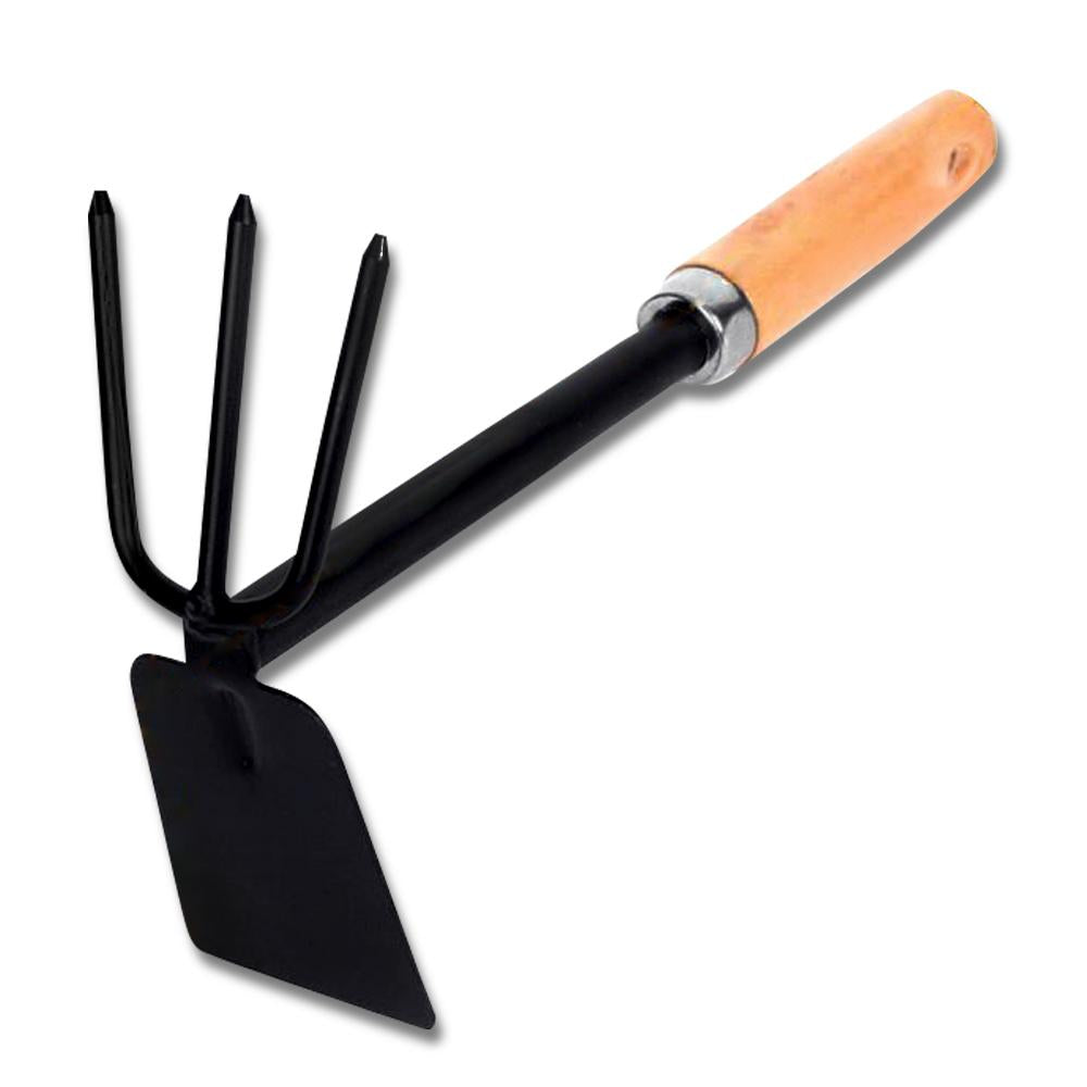 1578 2 in 1 Double Hoe Gardening Tool with Wooden Handle - SkyShopy