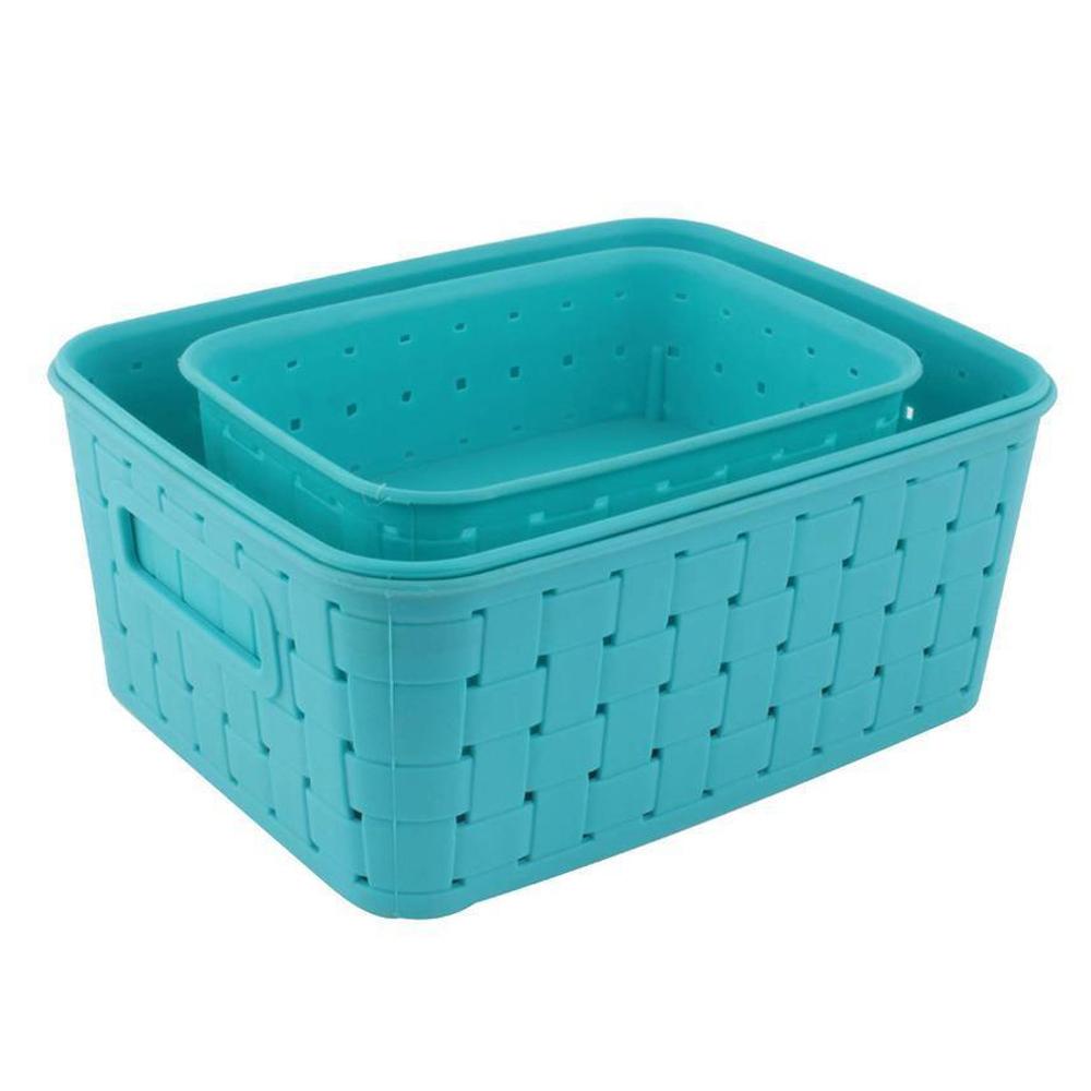 2270 Multipurpose Smart Shelf Basket  Storage Basket (Set 3 Pc) - SkyShopy