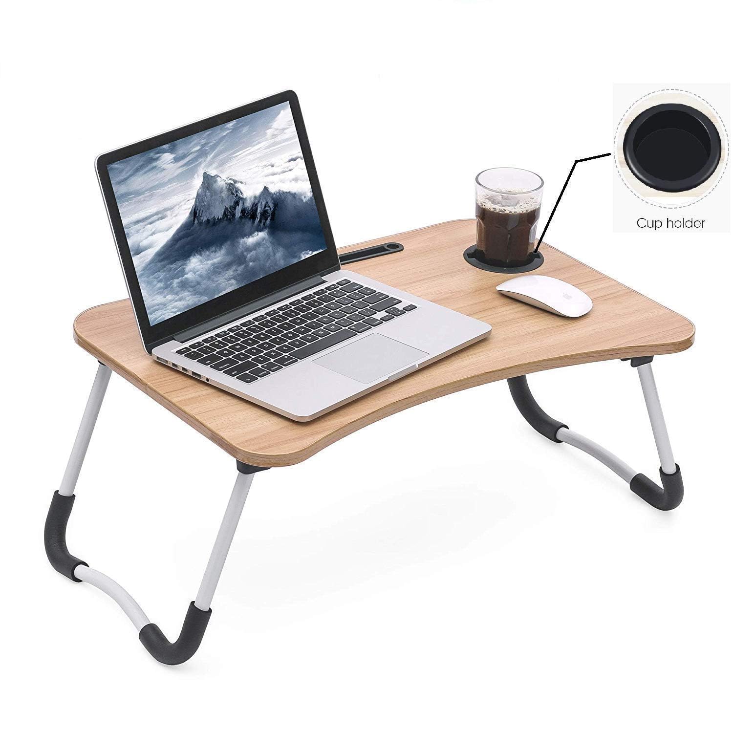 4493 Multi-Purpose Laptop Desk for Study and Reading with Foldable Non-Slip Legs Reading Table Tray , Laptop Table ,Laptop Stands, Laptop Desk, Foldable Study Laptop Table DeoDap