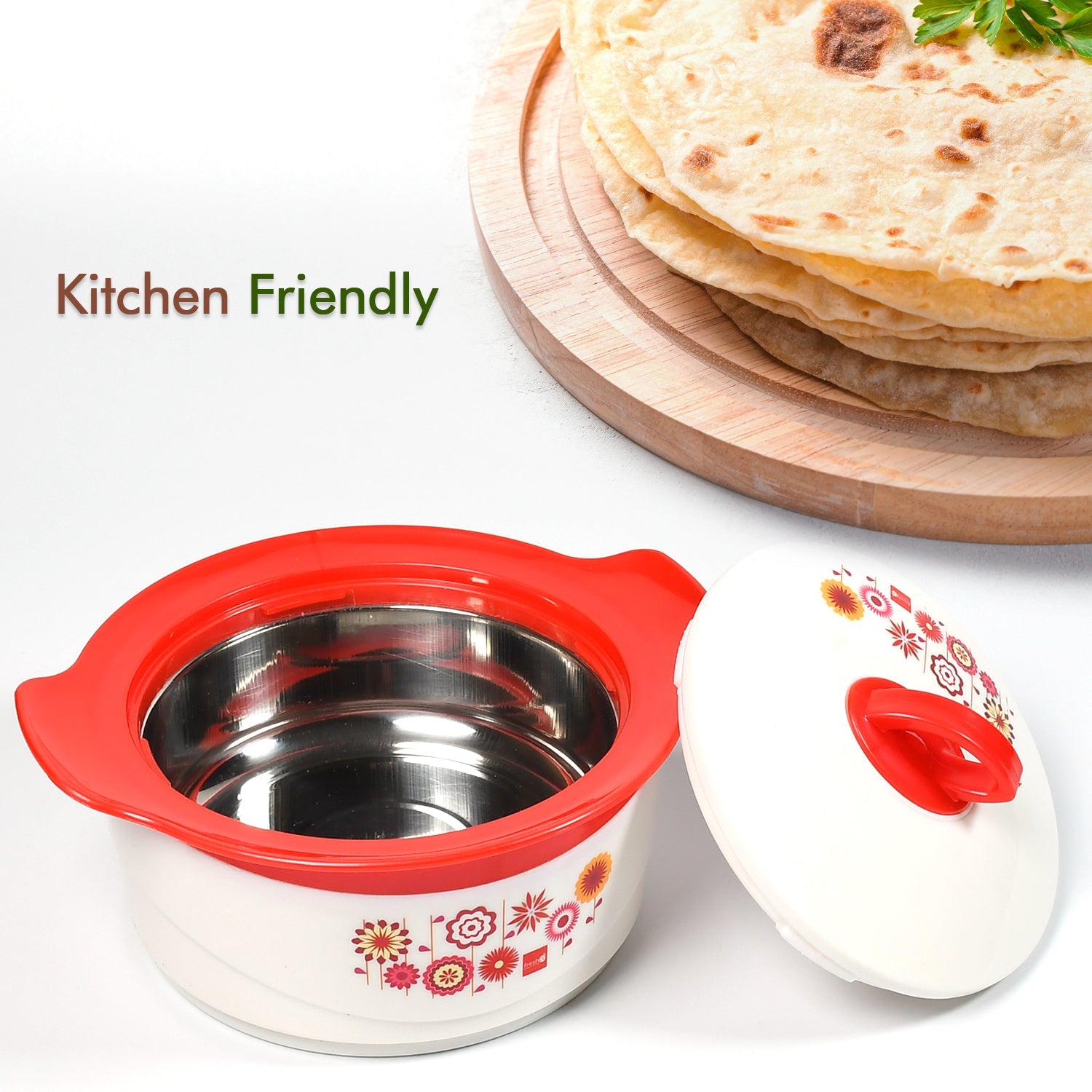 5282 Steel Hot & Cold Casserole, 1200 ml, | PU Insulated | BPA free |  Food Grade | Easy to Carry | Easy to Store | Ideal For Chapatti | Roti | Casserole For Home & Kitchen Use DeoDap