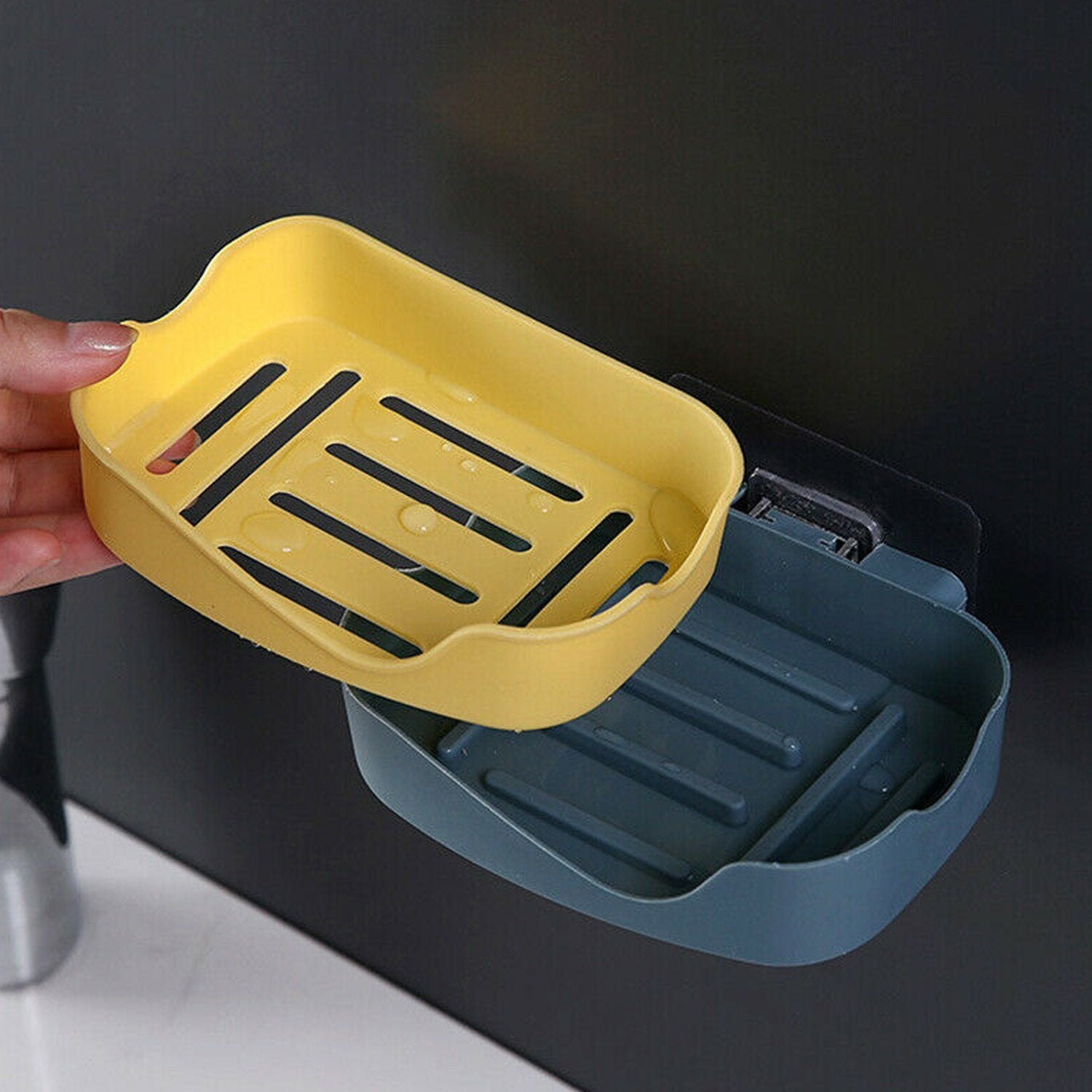 4715A Multipurpose Sticker Wall Mounted Plastic Soap Holder & Dispenser (With Box)