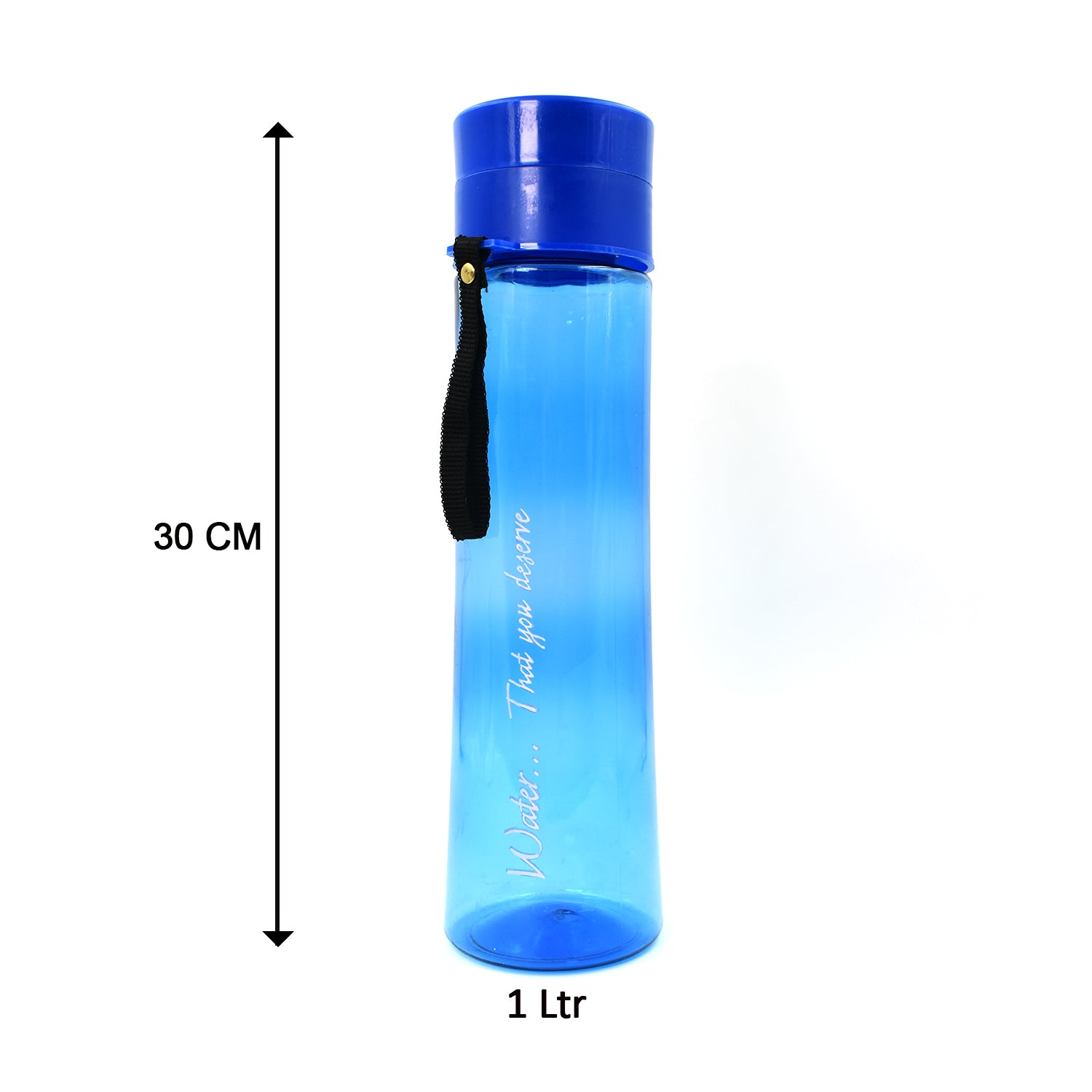 2716 Unbreakable, Leakproof, Durable, BPA Free, Non-Toxic Plastic Water Bottles, 1 Litre (Pack of 3, Assorted Color) - DeoDap
