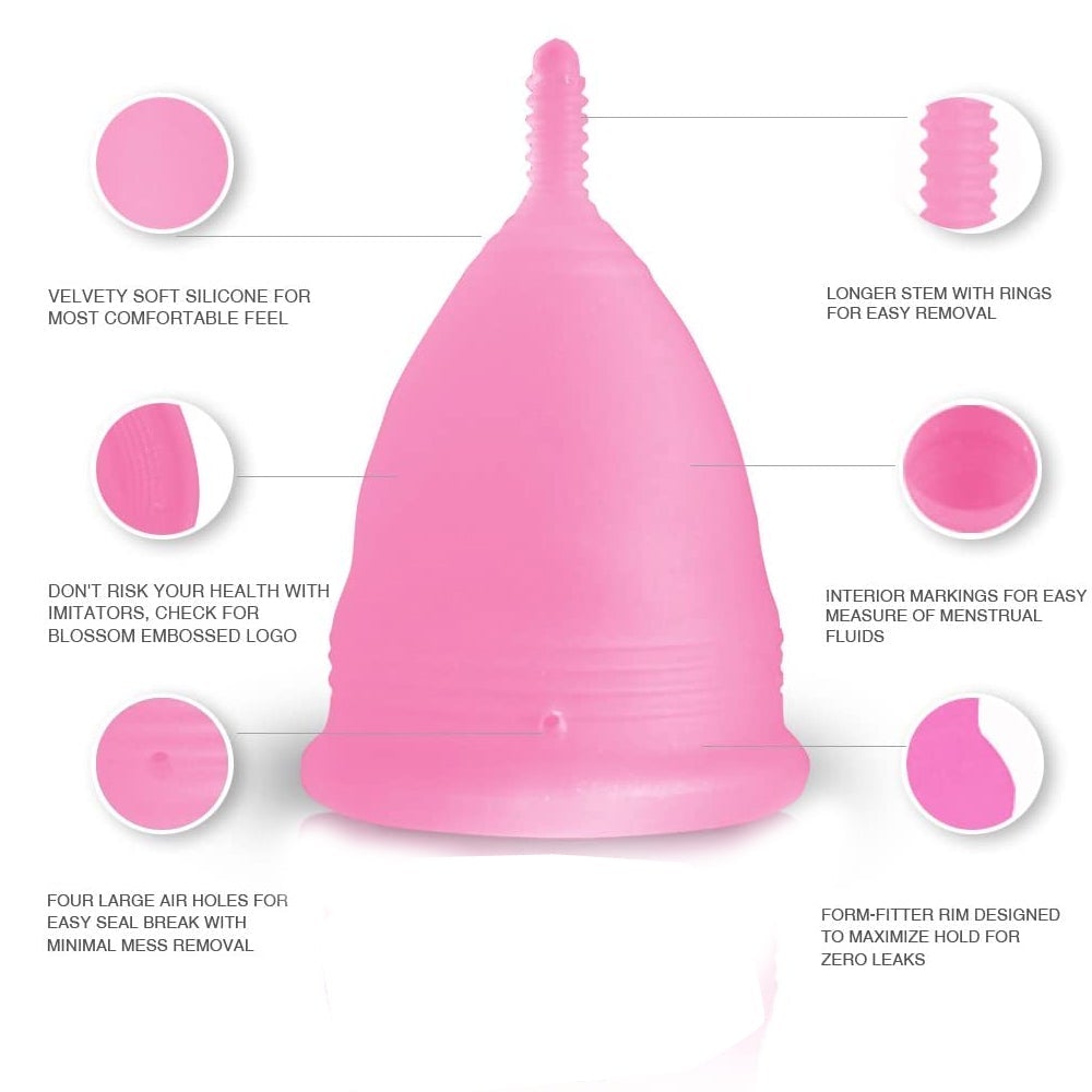6112 Reusable Menstrual Cup for womens during menstrual periods and all purposes.