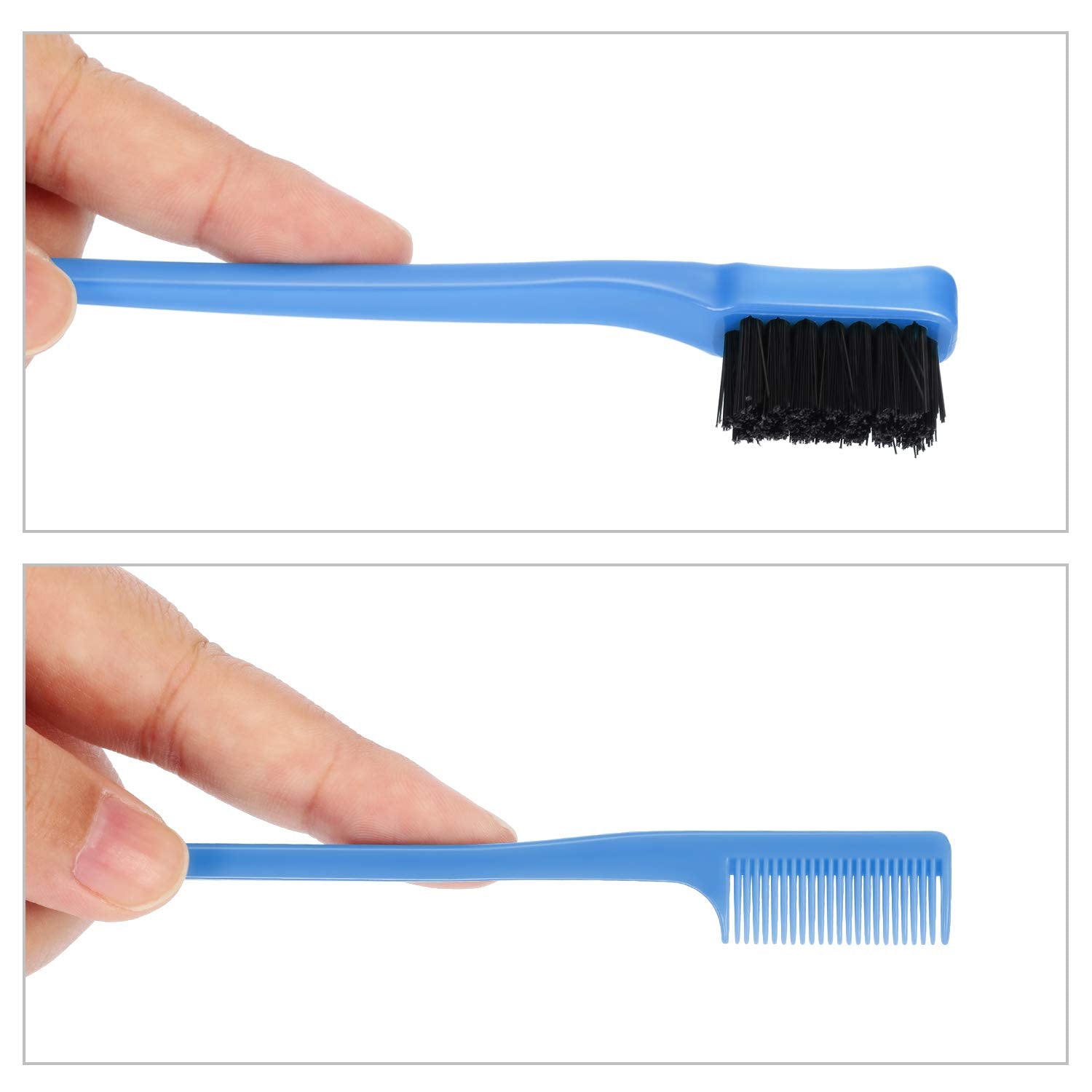 1207 Smooth Gentle Hair Gel Edge Control Natural Look Polish Hair Tool Dual Ended Hair Brush (1pc) DeoDap