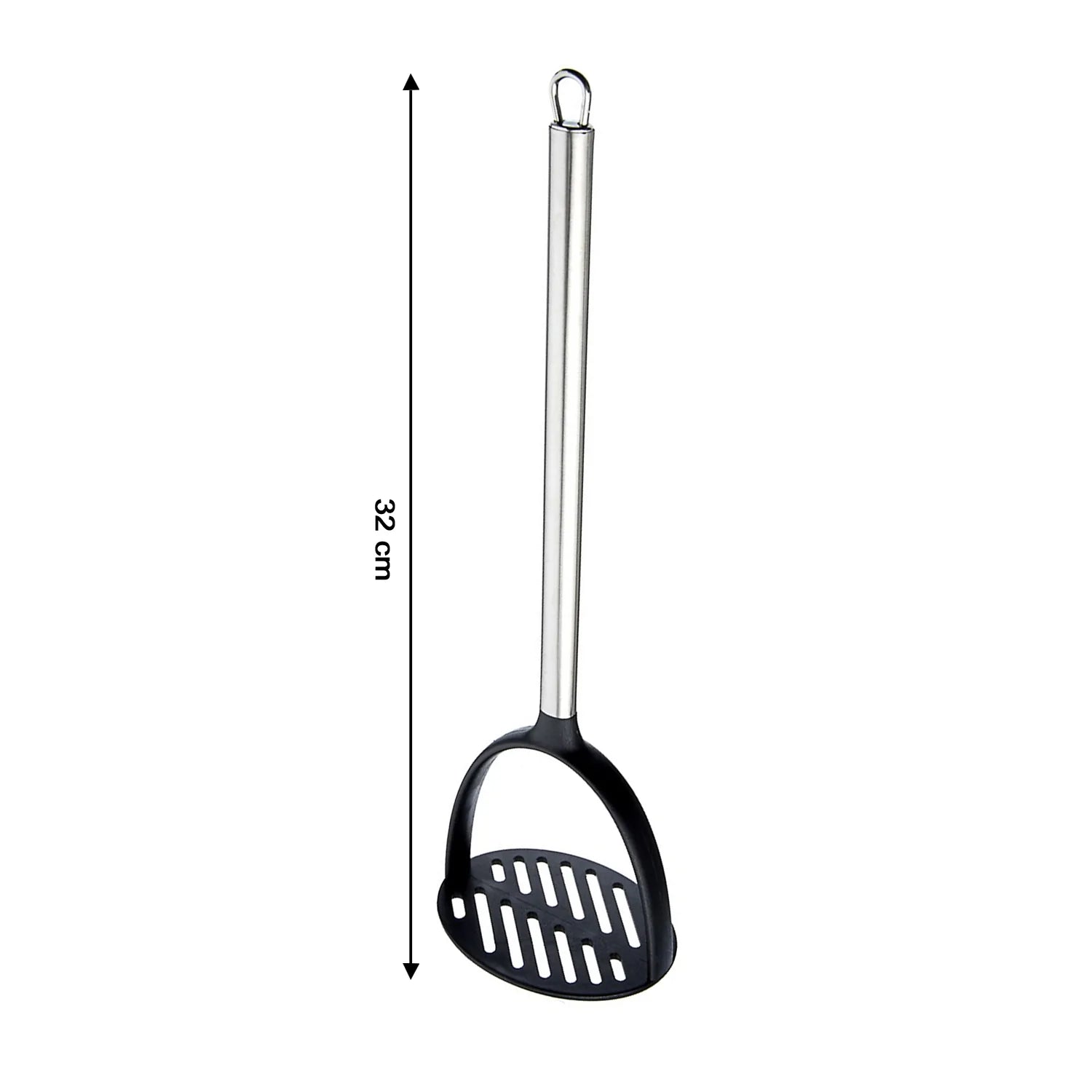 7110 Food Masher With Steel Handle For Cooking Use ( 1 pcs ) 