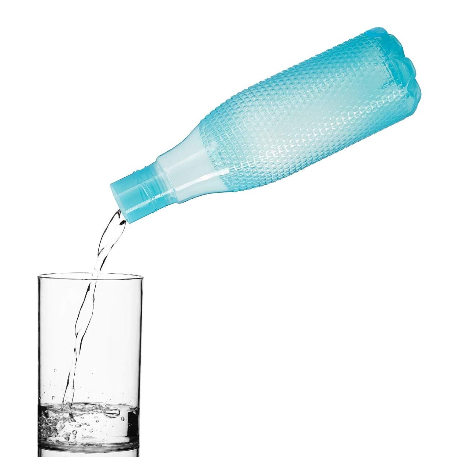 5306 Plastic Fridge Water Bottle | Bubble Design Water Bottle | Use For Fridge, Home and Office ( Brown Box ) DeoDap