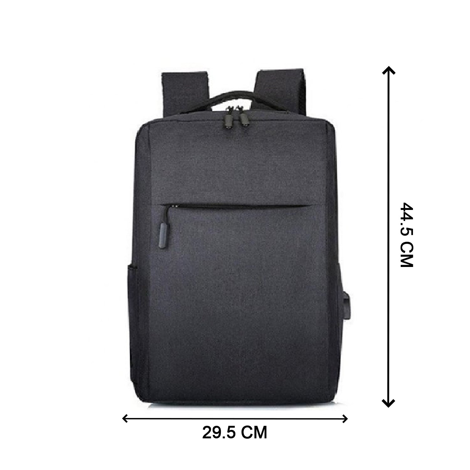 6208 Black Travel Laptop Backpack with USB Charging Port DeoDap