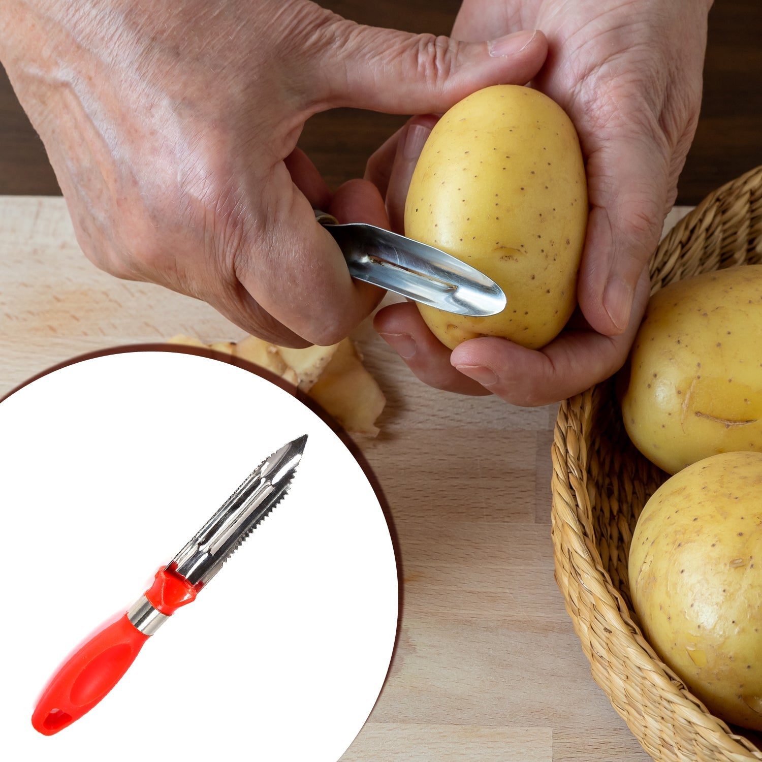 2375 Stainless Steel Vegetable Peeler Steel (Loose) DeoDap
