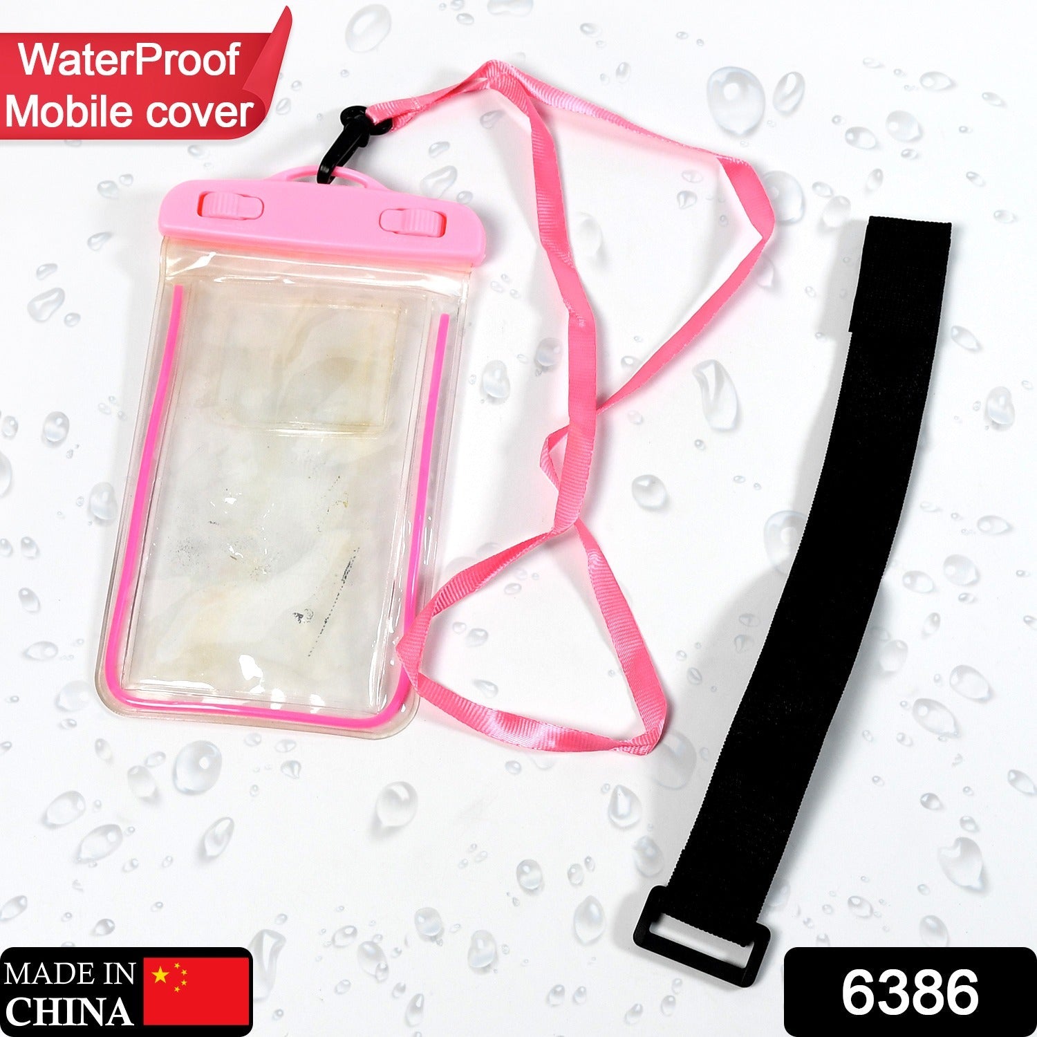 6386 Waterproof Pouch Zip Lock Mobile Cover Under Water Mobile Case For All Type Mobile Phones DeoDap