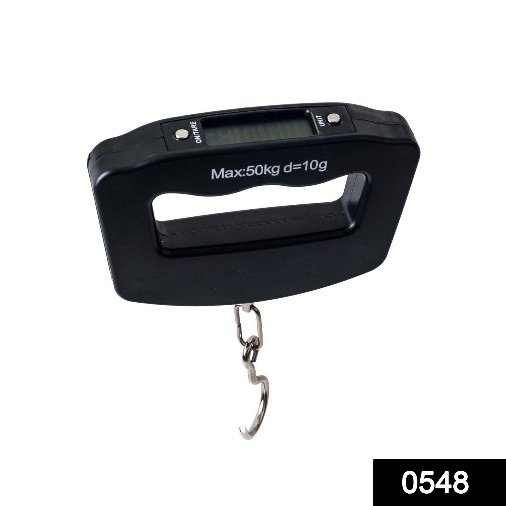 0548 Black Digital Portable Luggage Scale with LCD Backlight (50 kg) - SkyShopy