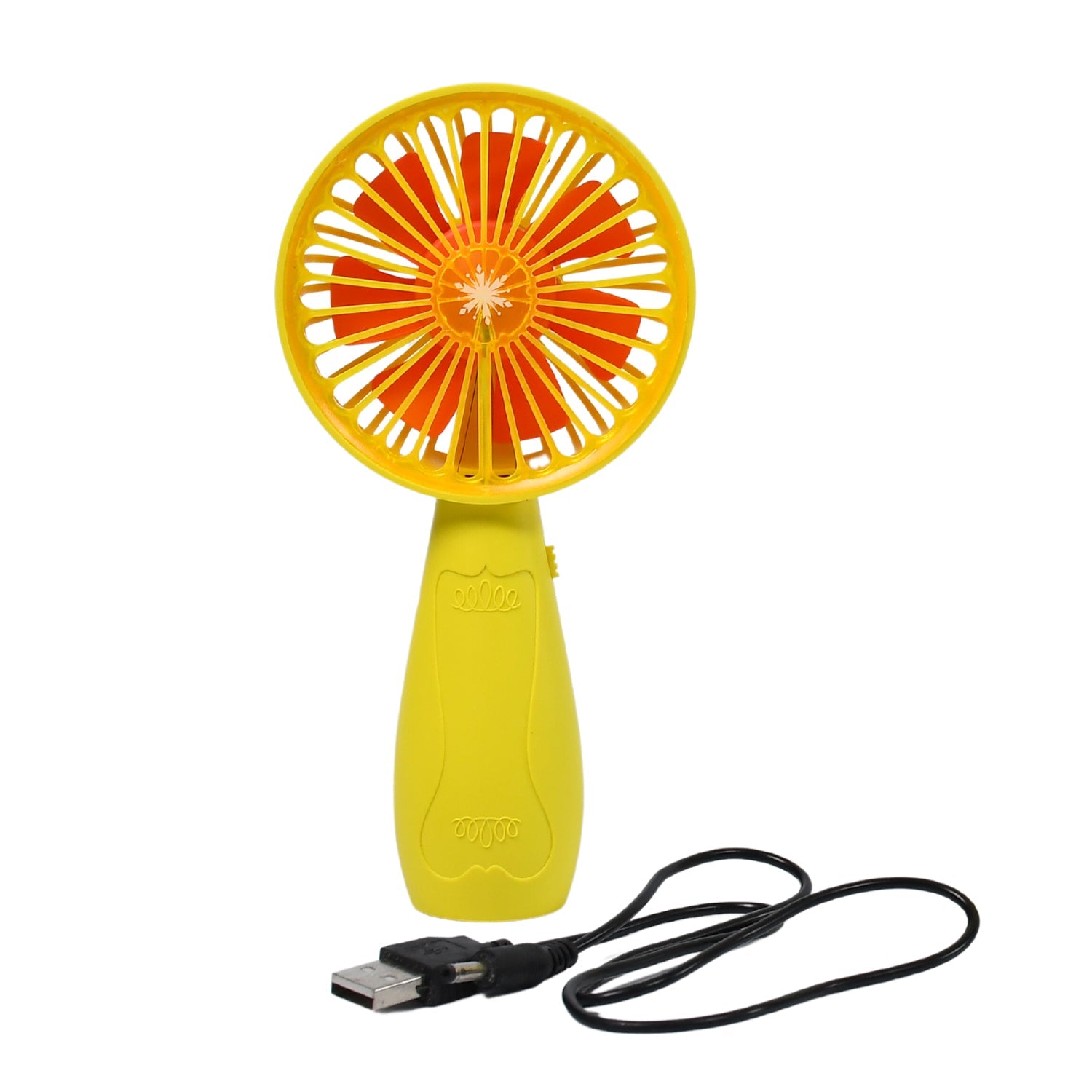 7605 Foldable Handy Light Fans Rechargeable Handheld Mini Fan Electric Personal Fans Hand Bar Desktop Fan DeoDap