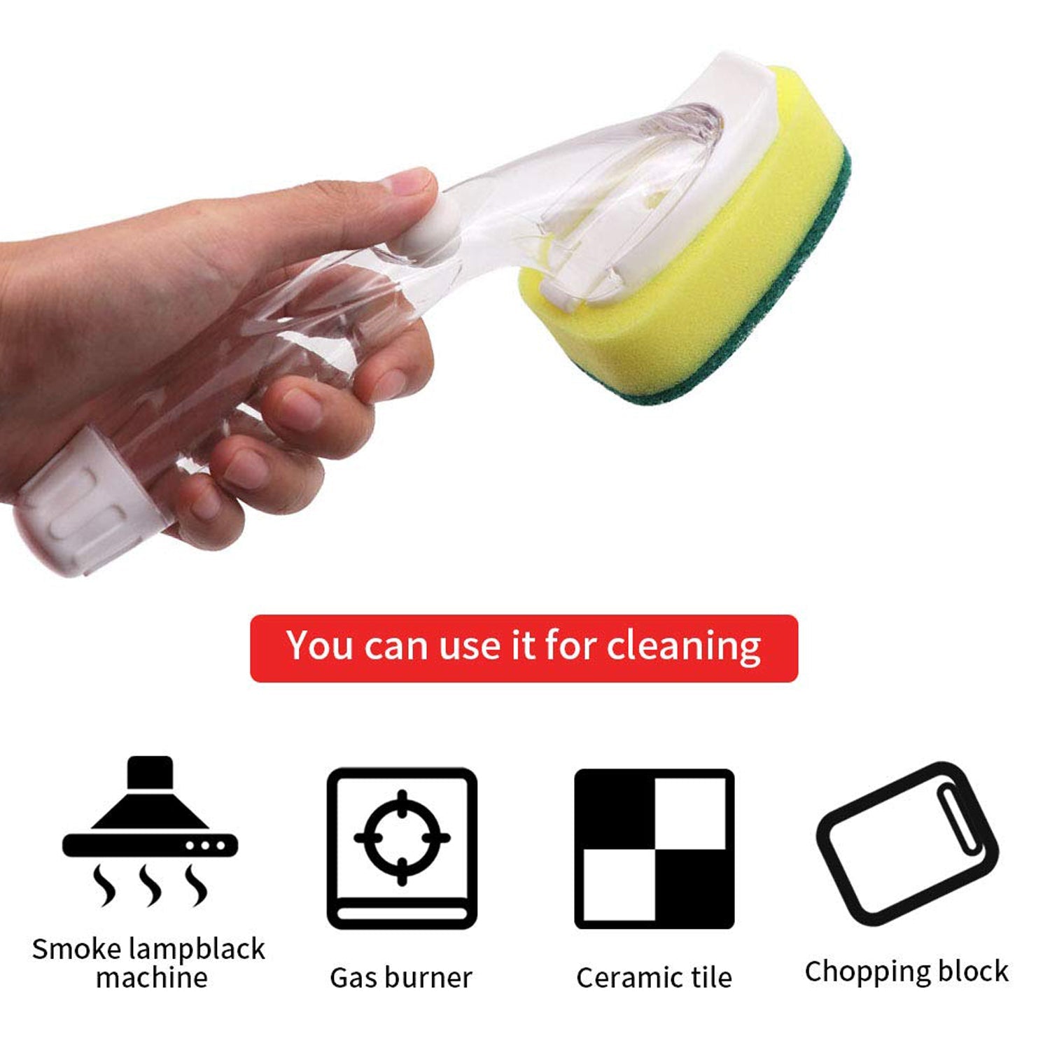 7200 Liquid dispensing Scrub widely used for washing and cleaning utensils and all kitchen stuff to make them again clean and shiny. freeshipping DeoDap