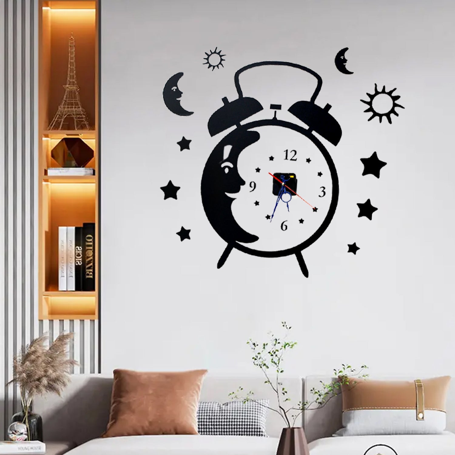 0603 Wall Sticker Restaurant Hotel Kitchen Home Wall Decoration Watch New Decorative Watch DeoDap