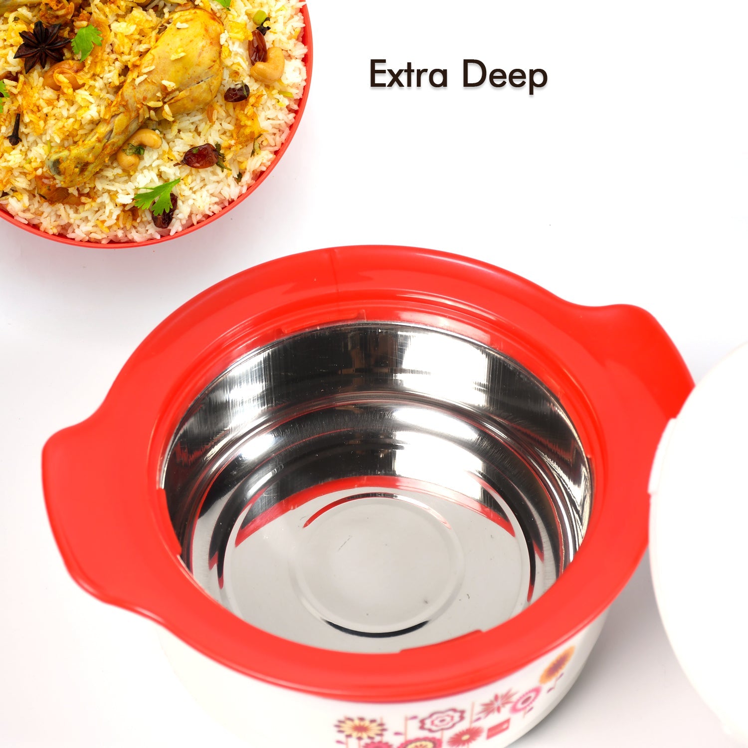 5282 Steel Hot & Cold Casserole, 1200 ml, | PU Insulated | BPA free |  Food Grade | Easy to Carry | Easy to Store | Ideal For Chapatti | Roti | Casserole For Home & Kitchen Use DeoDap
