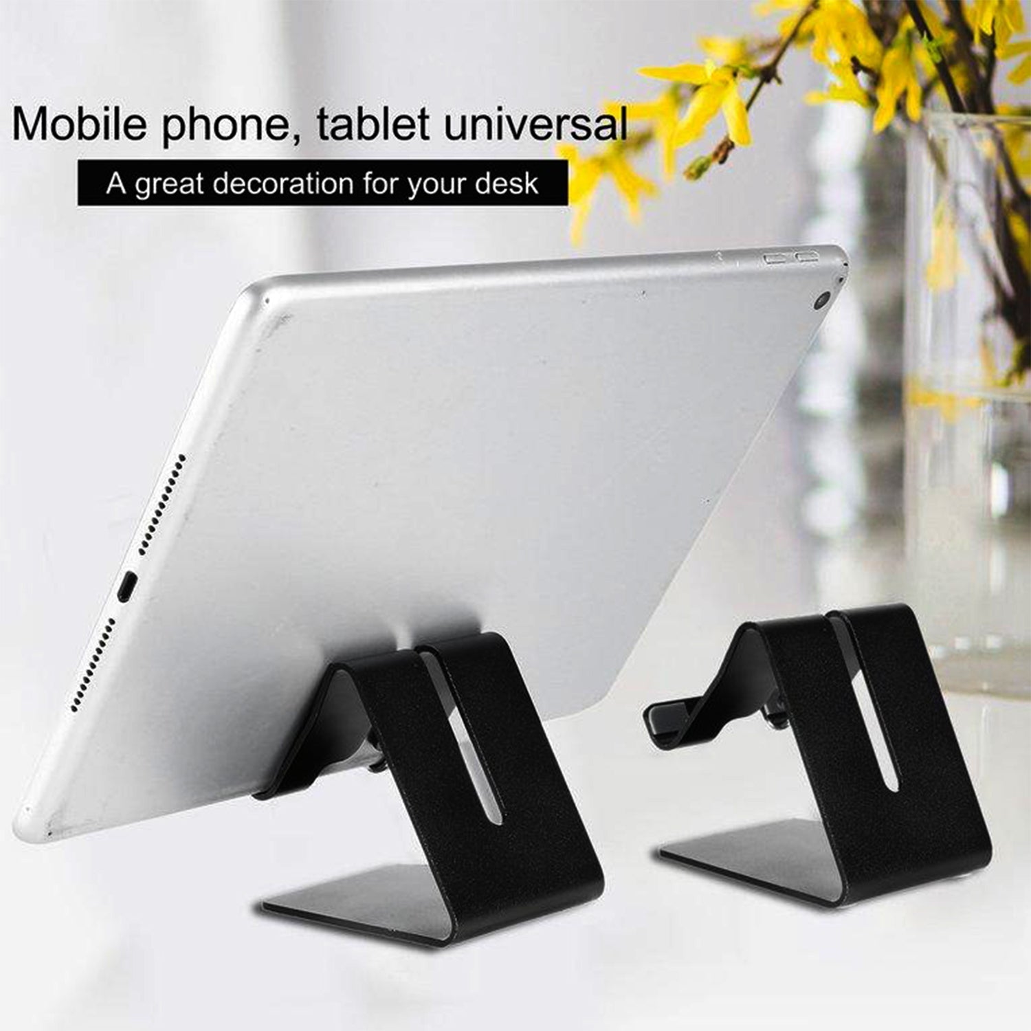 6149 Mobile Metal Stand widely used to give a stand and support for smartphones etc, at any place and any time purposes - DeoDap