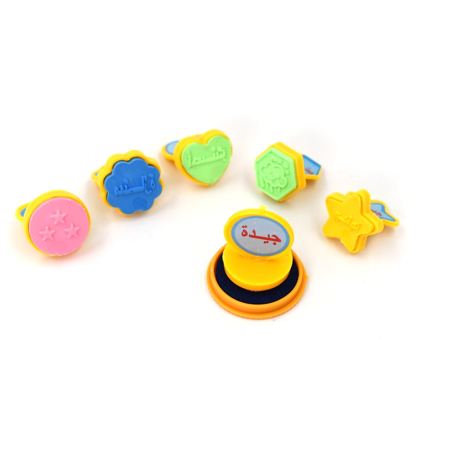 4802 Unique Different Shape Stamps 7 pieces for Kids Motivation and Reward Theme Prefect Gift for Teachers, Parents and Students (Multicolor) freeshipping - DeoDap