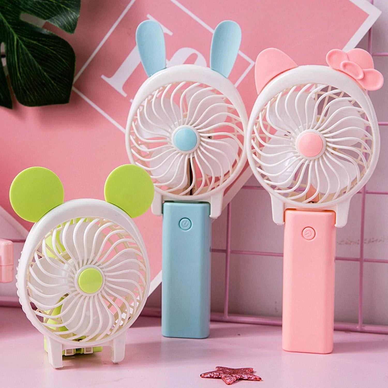 4765 Mini Cartoon Style Fan used in all kinds of places including household and many more for producing fresh air purposes. freeshipping - DeoDap