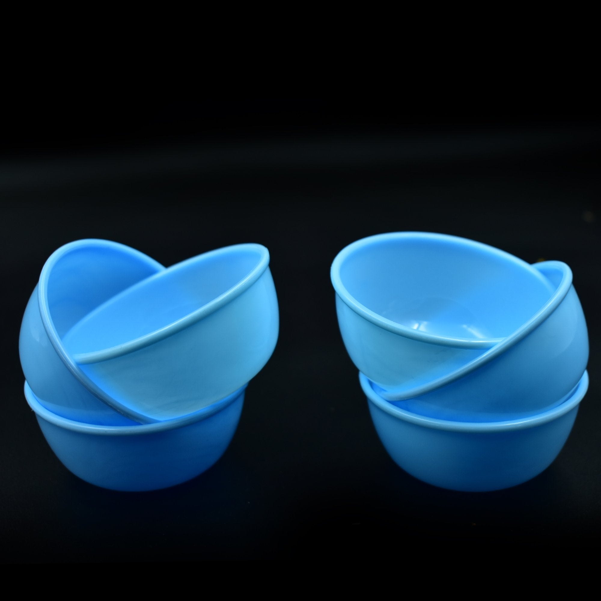 2425 Small Plastic Bowl Set, Microwave Safe Unbreakable, Set of 6 - SkyShopy
