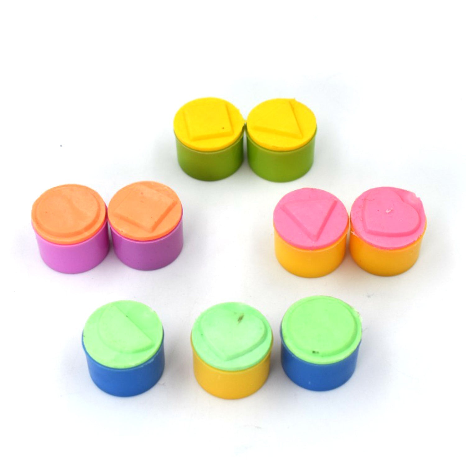 4811 Stamps Eraser 10 pieces for School Craft & Prefect Gift for Teachers, Parents and Students (Multicolor) freeshipping - DeoDap