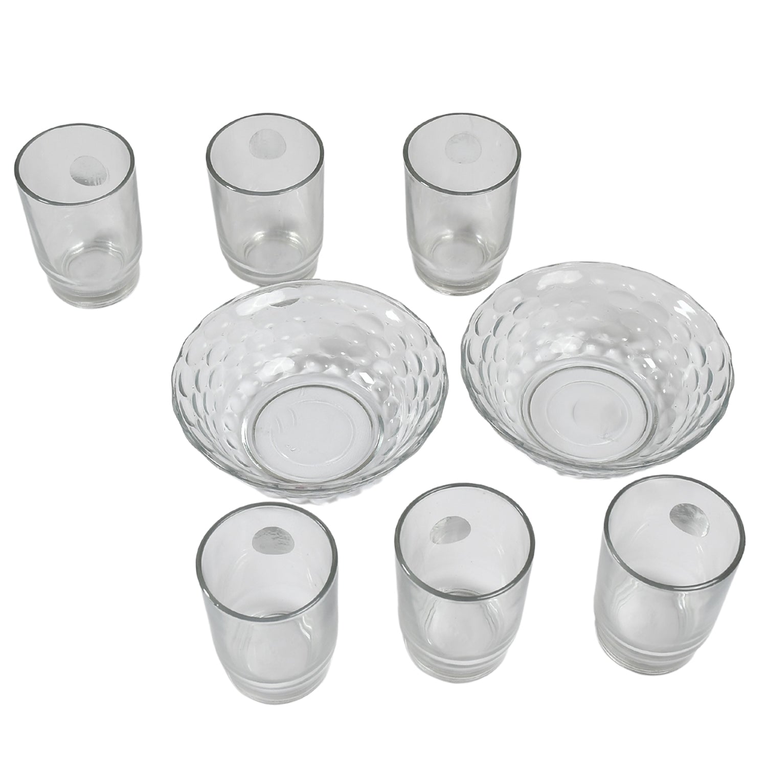 5292 Bowl & Glass Set Best Serving Set 2 Bowl & 6 Glass Set For Home & Kitchen Use DeoDap