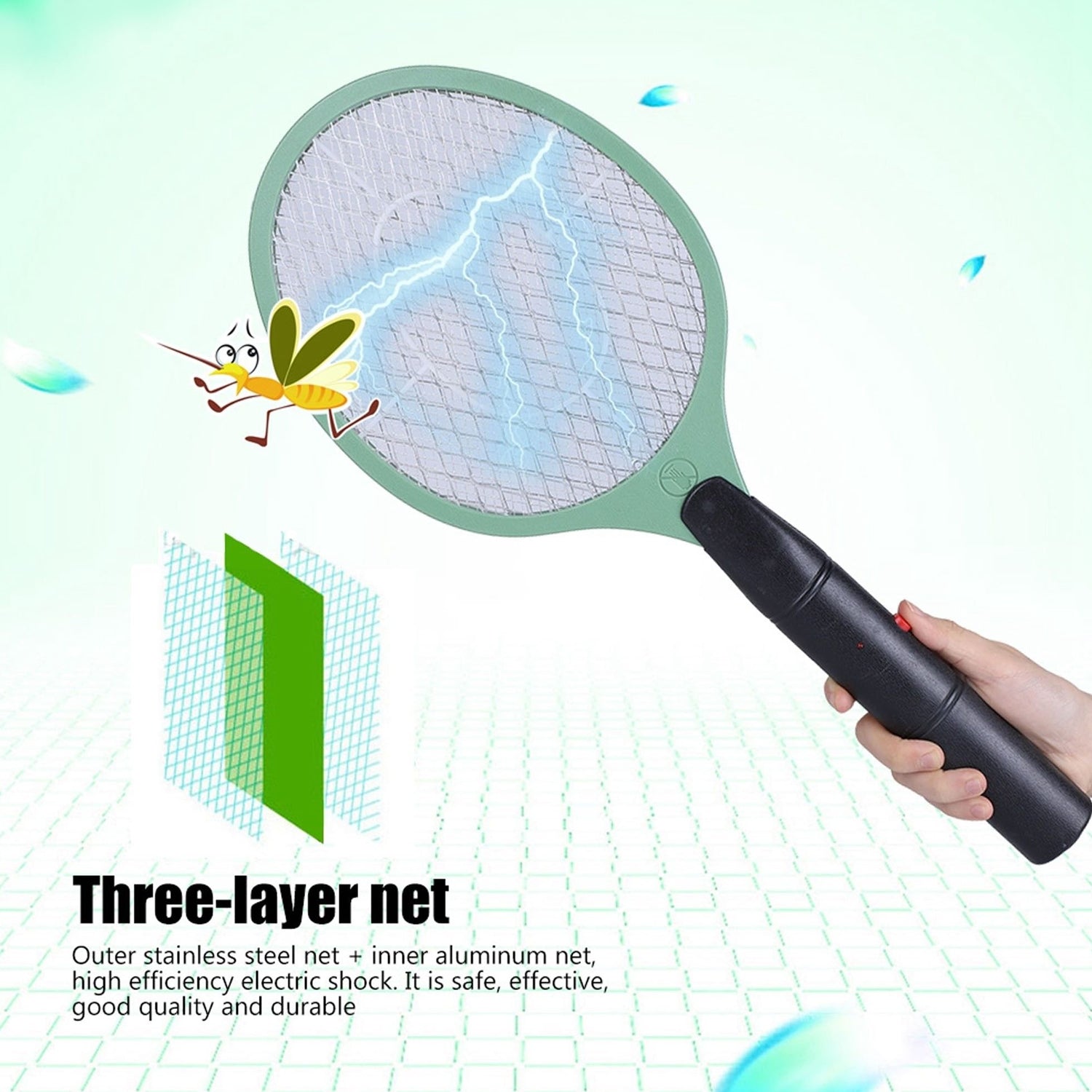 1748 Mosquito Killer bat Rechargeable Fast Charging Battery with Safety Grill Comfort for Residential and Travel Mosquito Racquet DeoDap
