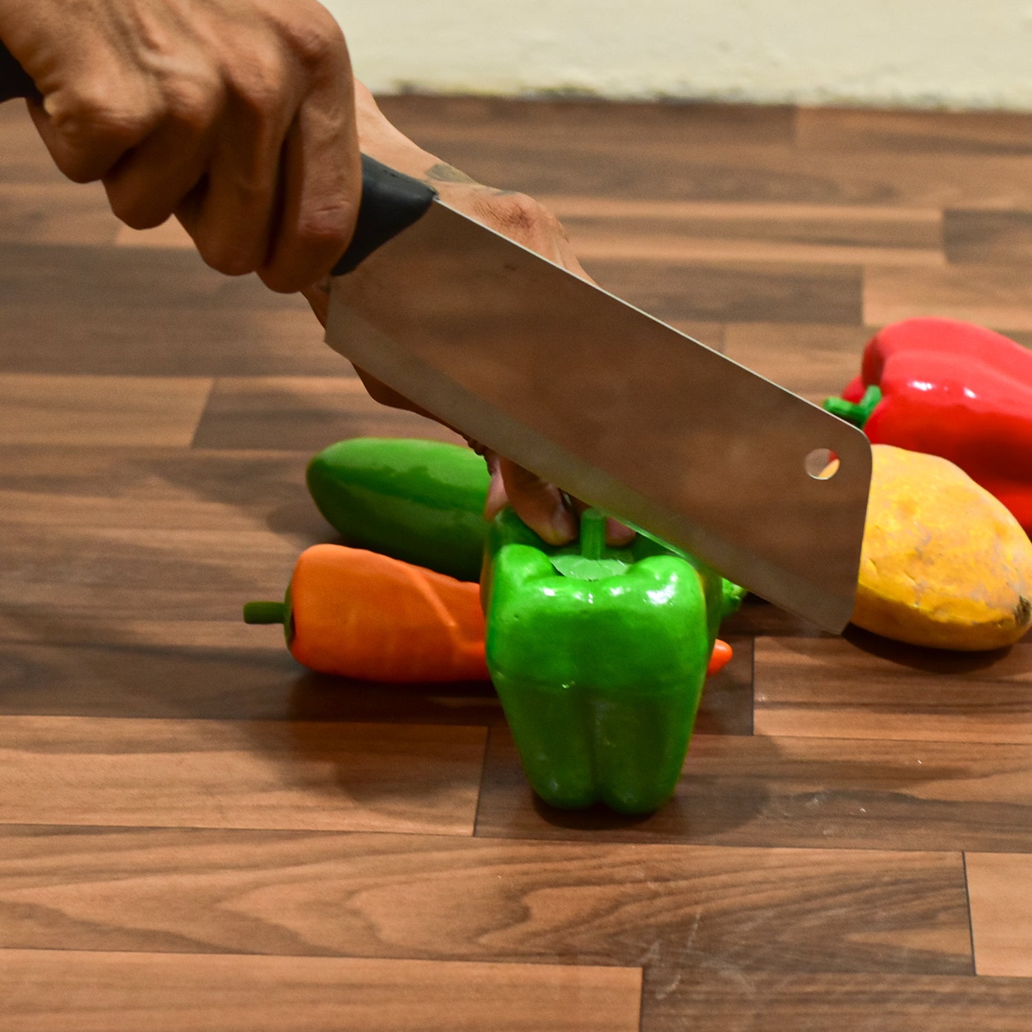 2772 Stainless Steel Chopper with Chef Knives/Chopping Knife for Kitchen DeoDap