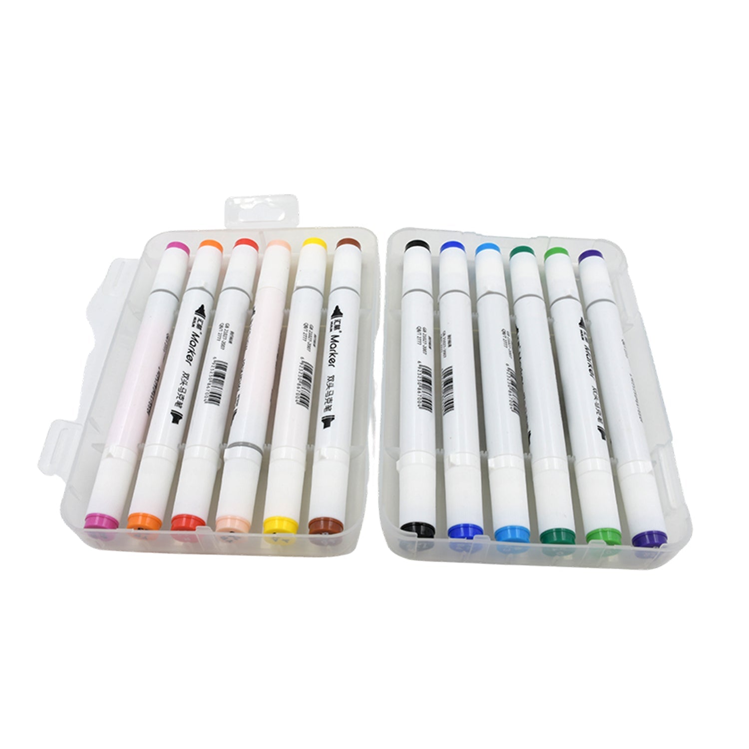 4638 Fancy Art Markers, 12 Colors Double-ended Art Markers Alcohol