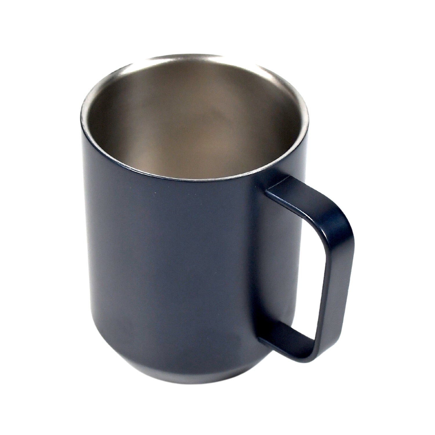 7181 STEEL COFFEE MUG PREMIUM CUP FOR COFFEE TEA COCOA, CAMPING MUGS WITH HANDLE, PORTABLE & EASY CLEAN DeoDap