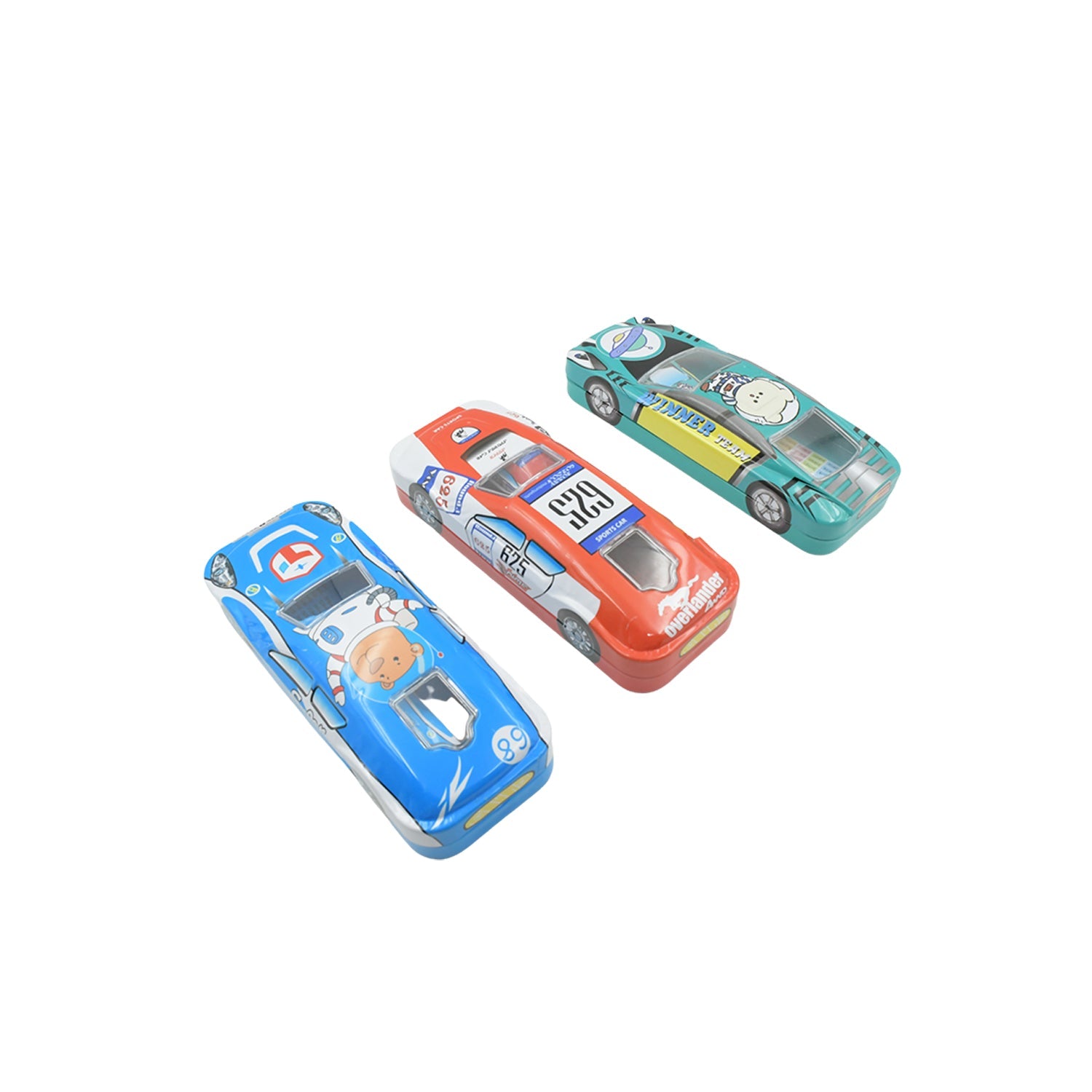 4253 Car Shape Metal Compass Box With Small Compass Box Inside, Pencil Case for Kids Stationery Compass Box, Stationery Gift for School Kids Compass, Pencil Box, Birthday Return Gift for Kids (1 Pc Mix Color)
