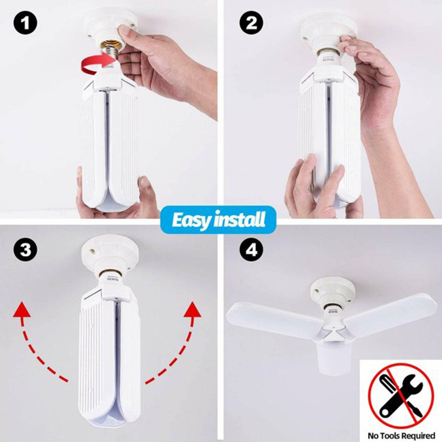 6171 Fan Blade LED Light Bulb, Super Bright Angle Adjustable Home Ceiling freeshipping - DeoDap