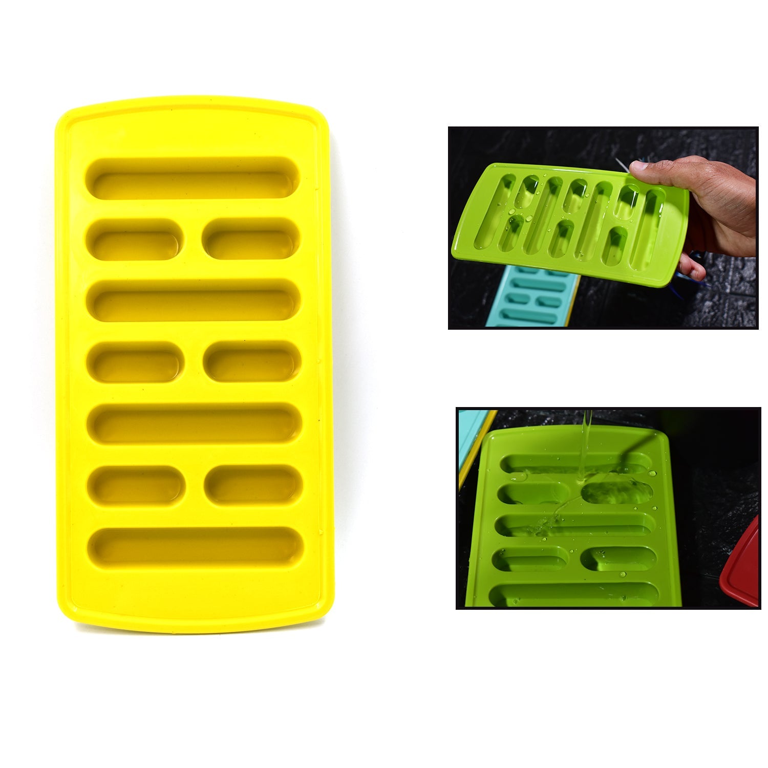 0784 4 Pc Fancy Ice Tray used widely in all kinds of household places while making ices and all purposes. freeshipping - DeoDap