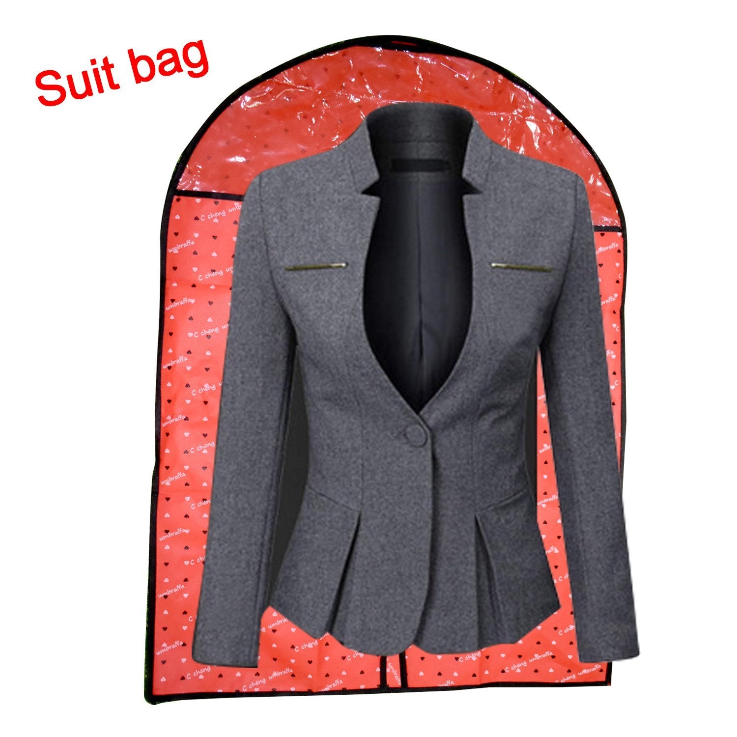 6021 Men's Coat Blazer Cover Foldover Breathable Garment Bag Suit Cover