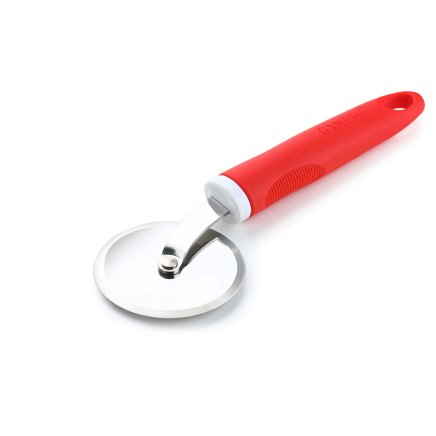 8707 Ganesh PIZZA / PASTRY CUTTER Wheel Pizza Cutter  (Stainless Steel) DeoDap