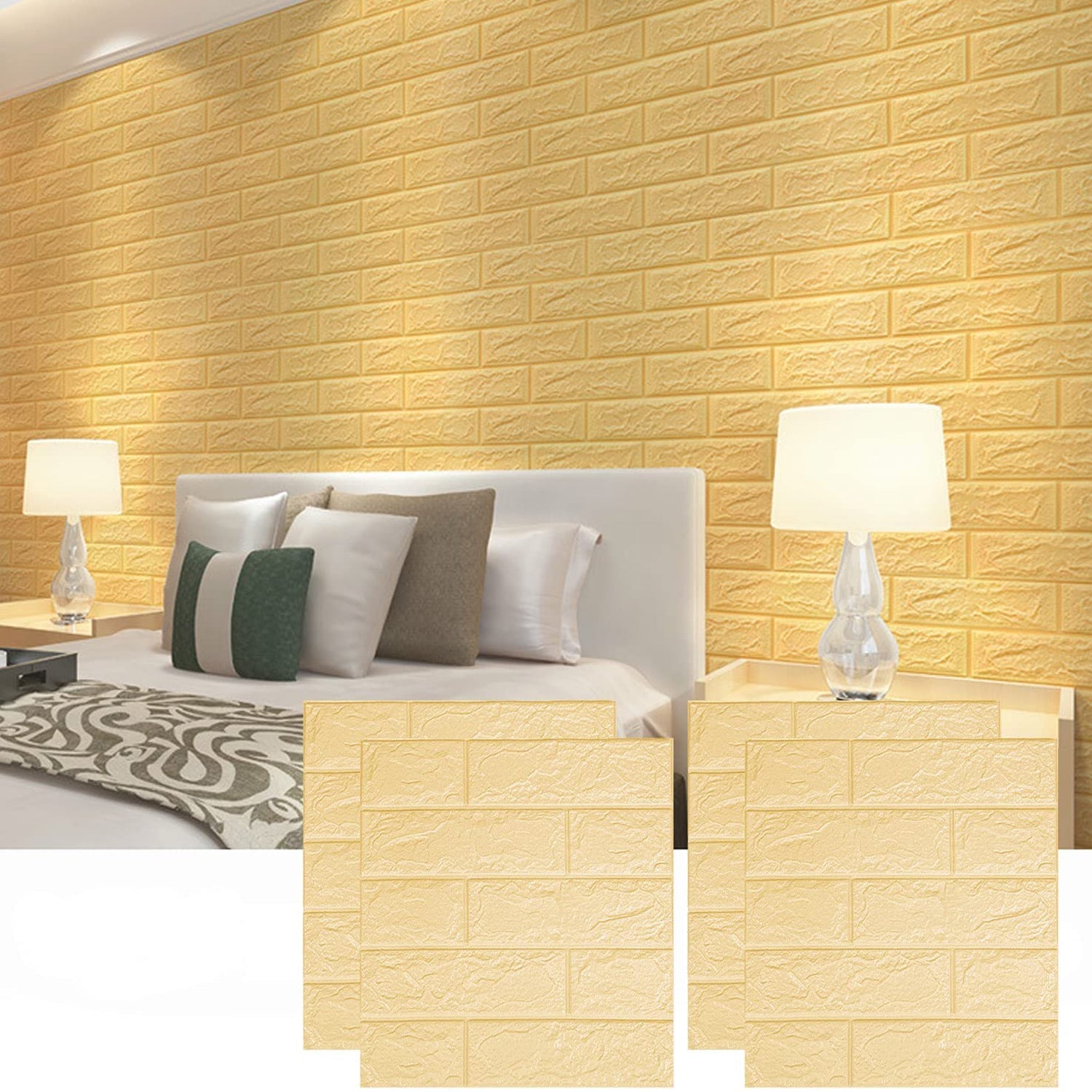 7452 Golden 3D Wall Decor used for wall decoration and maintaining purposes in all kinds of places like household and official etc.