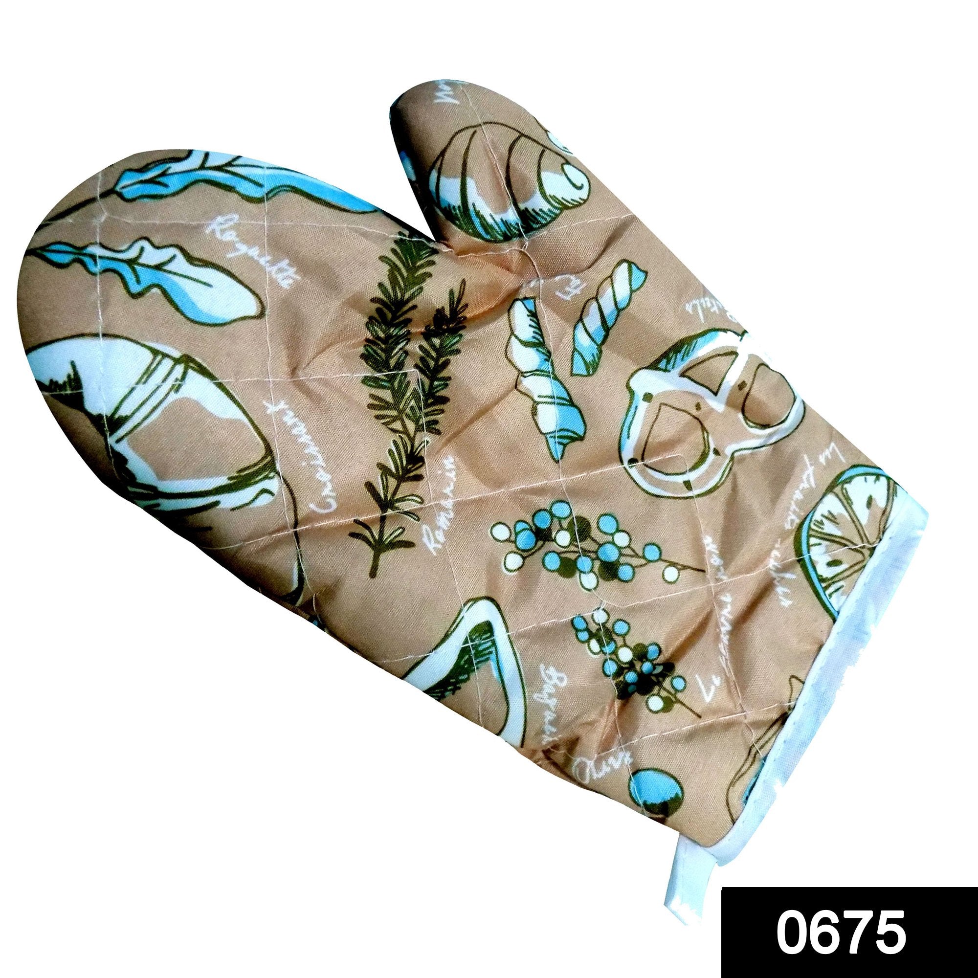 0675 Heat Resistant Non-Slip Oven Mitts/Gloves (1pc) - SkyShopy