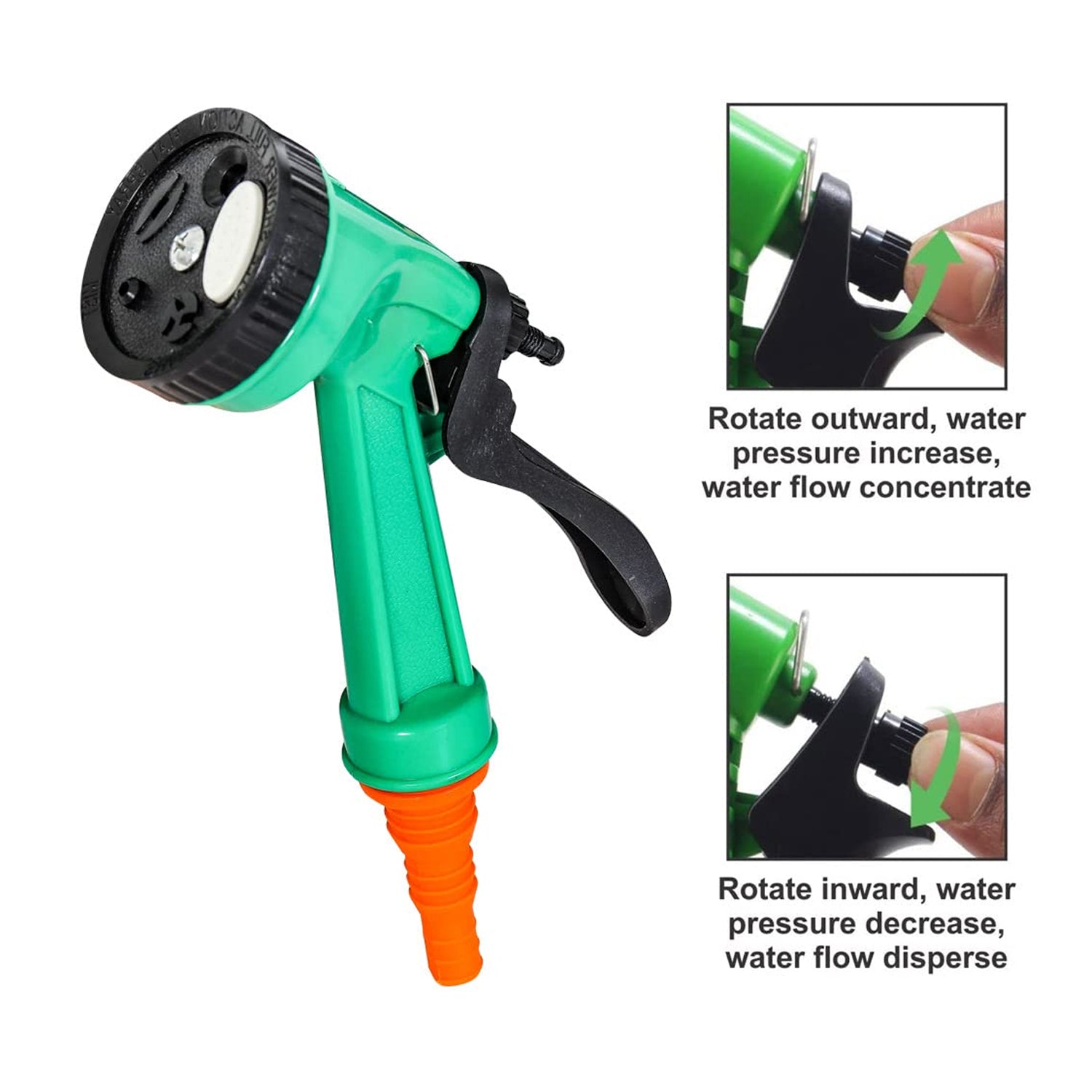 0477A  Garden Hose Nozzle Spray Nozzle with Adjustable For Garden & Multi Use DeoDap