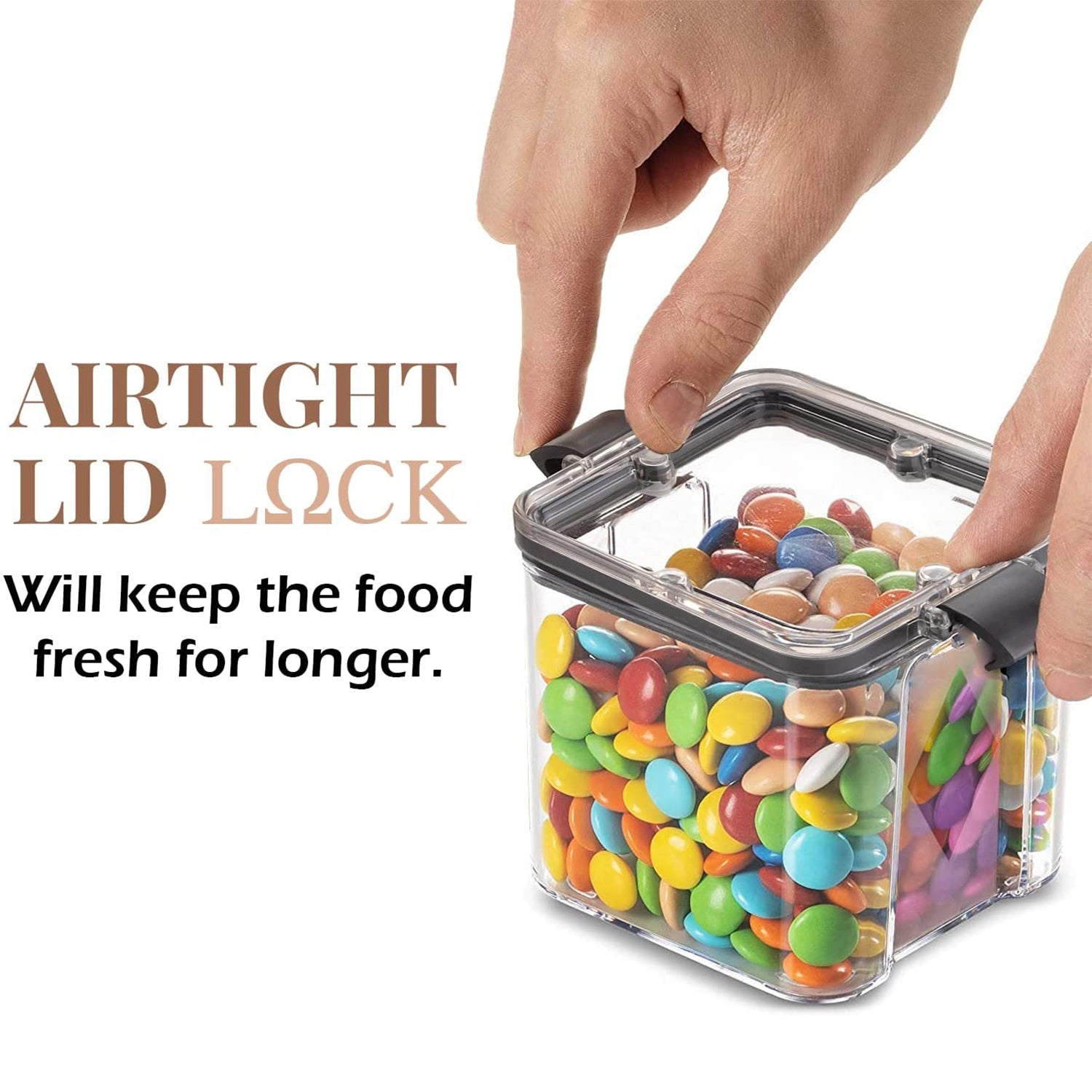 2763 4 Pc Square Container 700 Ml Used For Storing Types Of Food Stuffs And Items. freeshipping - DeoDap