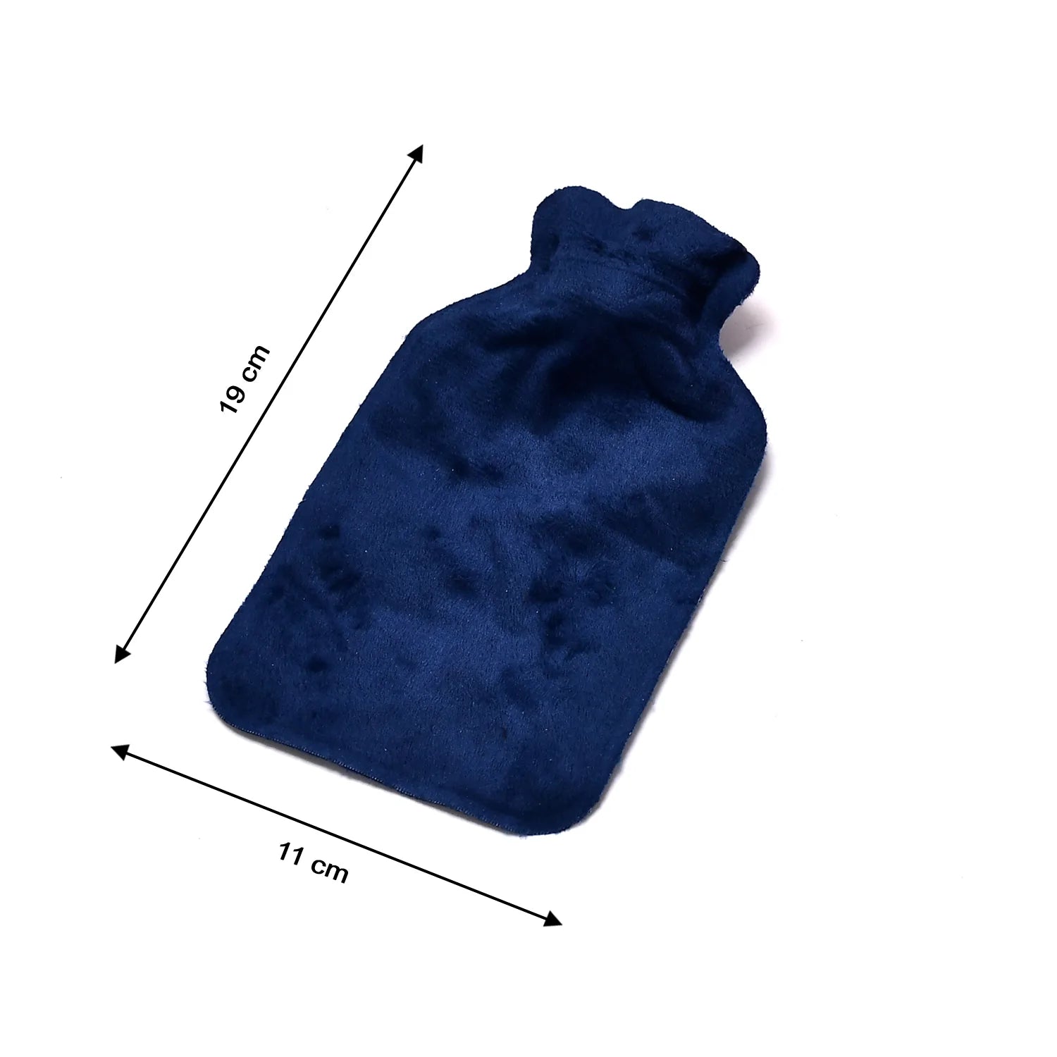 6537 Velvet Super soft Fur Cover with Natural Rubber Hot Water Bag ( 1 pcs ) 