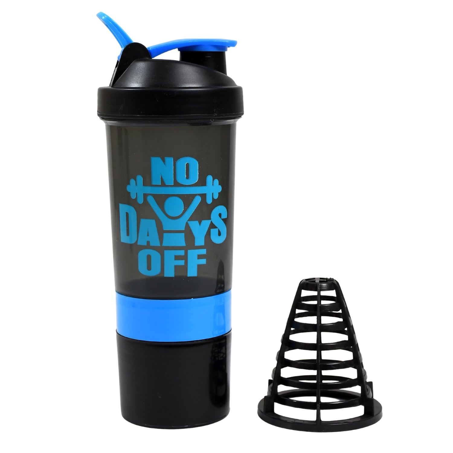 1773 Protein Shaker Bottle|Gym|Water Bottle with 2 Storage Compartment|BPA Free| 500ml DeoDap