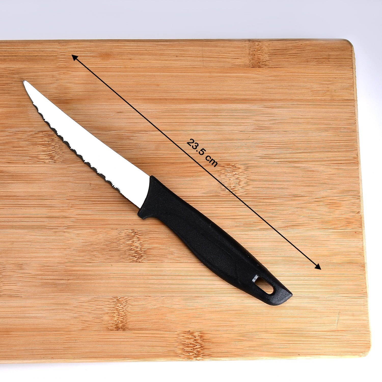 2373 Stainless Steel knife and Kitchen Knife with Black Grip Handle. DeoDap