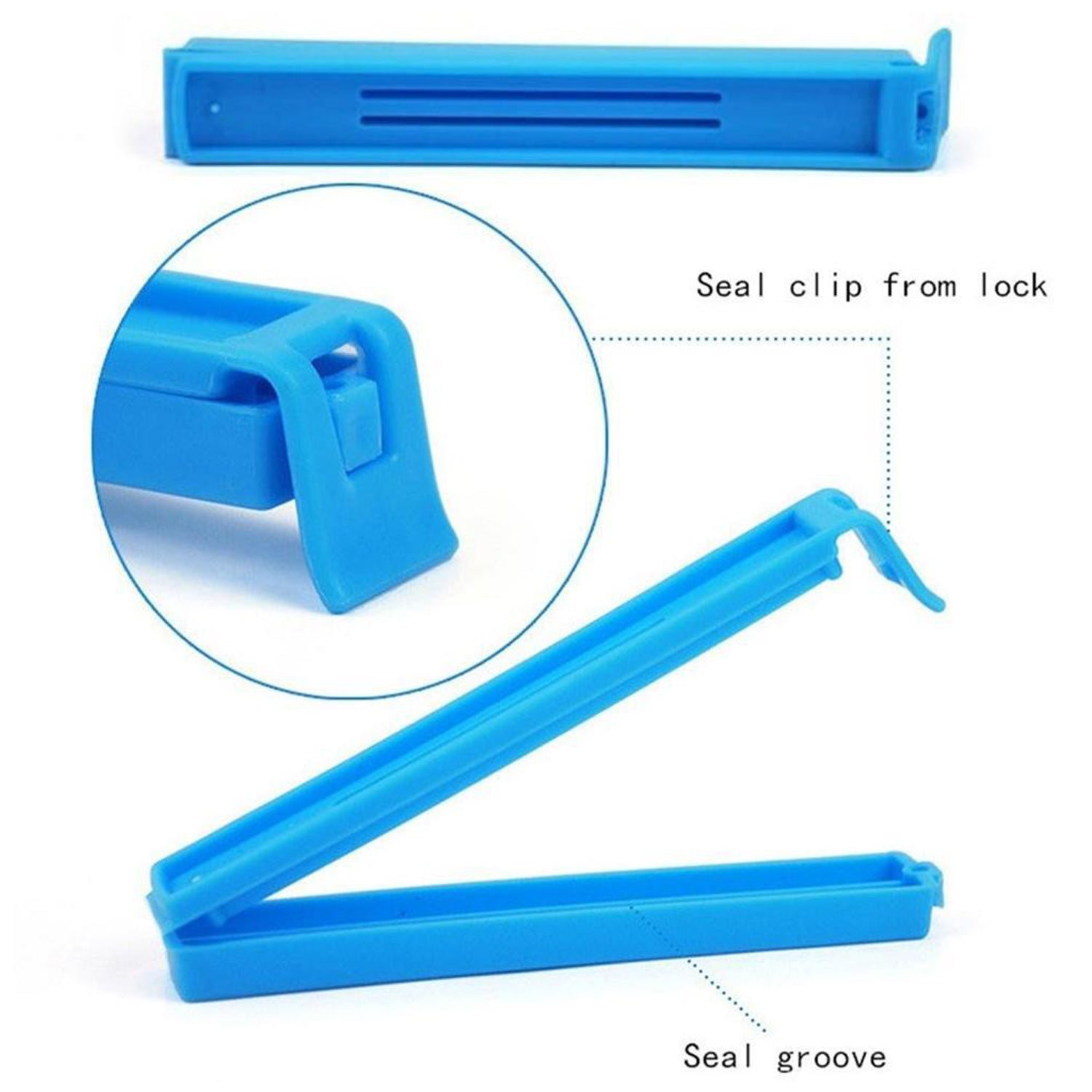 2707 100 Pc Food Sealing Clip used in all kinds of household and official kitchen places for sealing and covering packed food stuff and items.